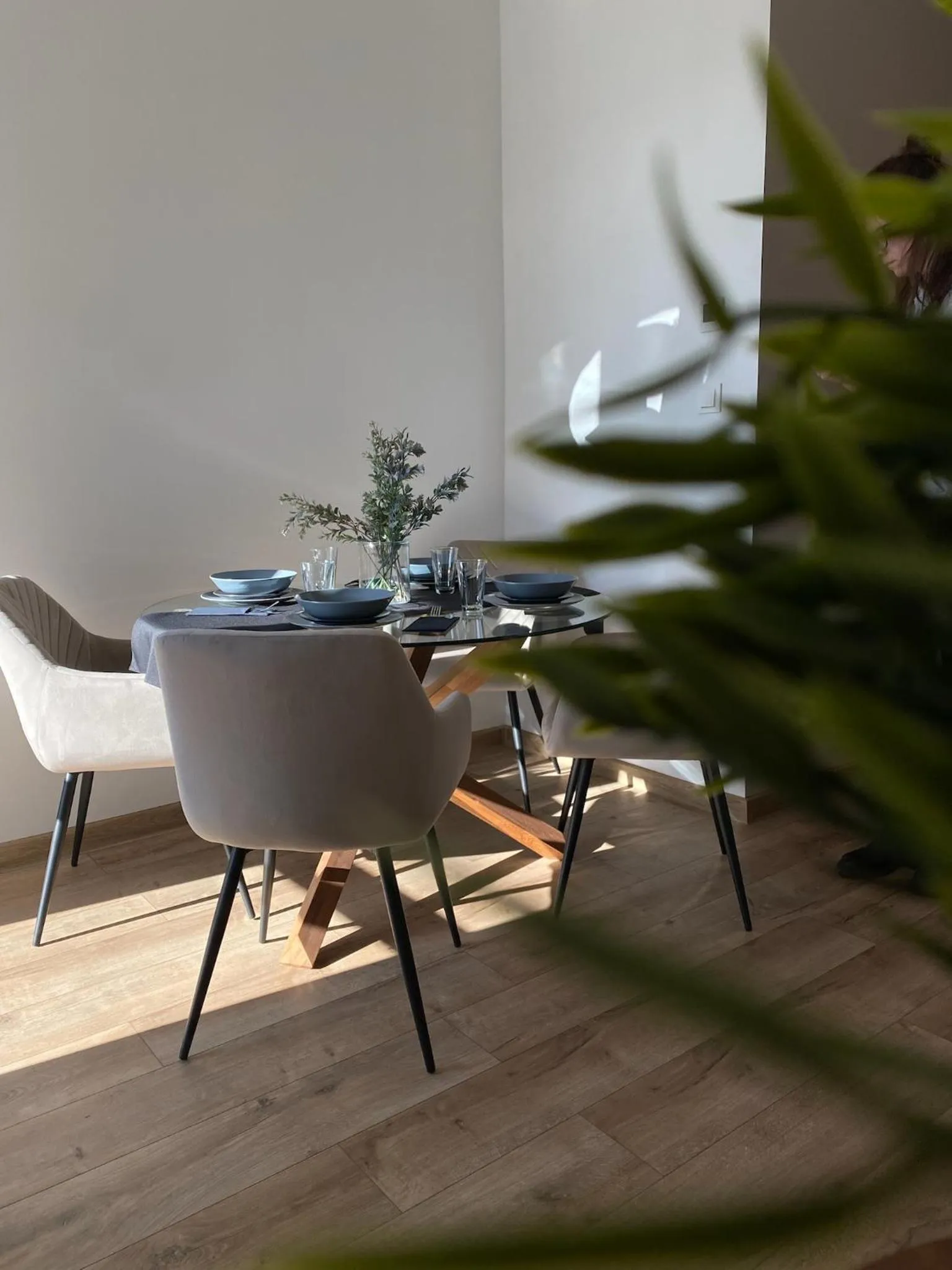 Kitchen or kitchenette in Leo Apartments Old Town