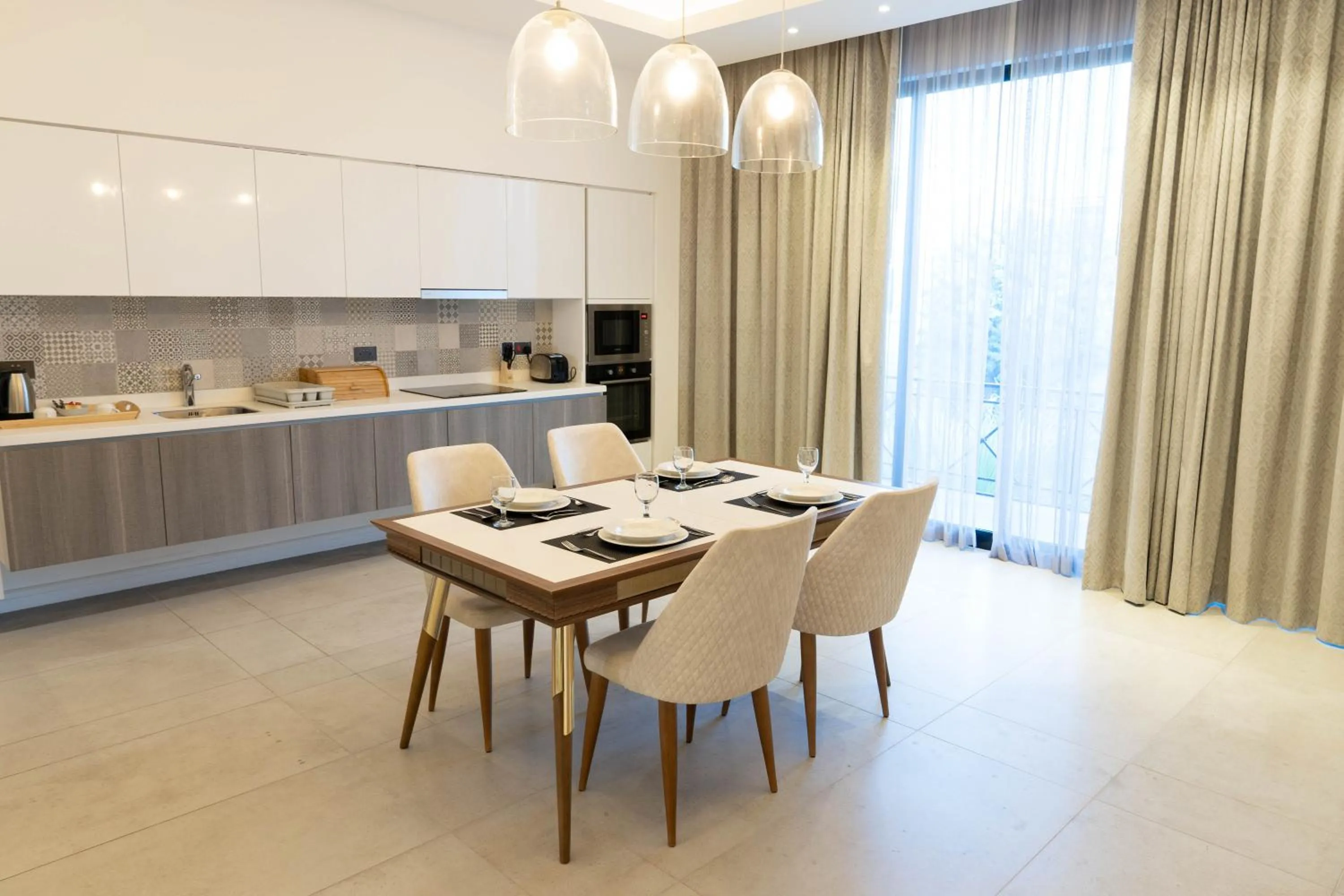 Kitchen or kitchenette in Nordic Resort