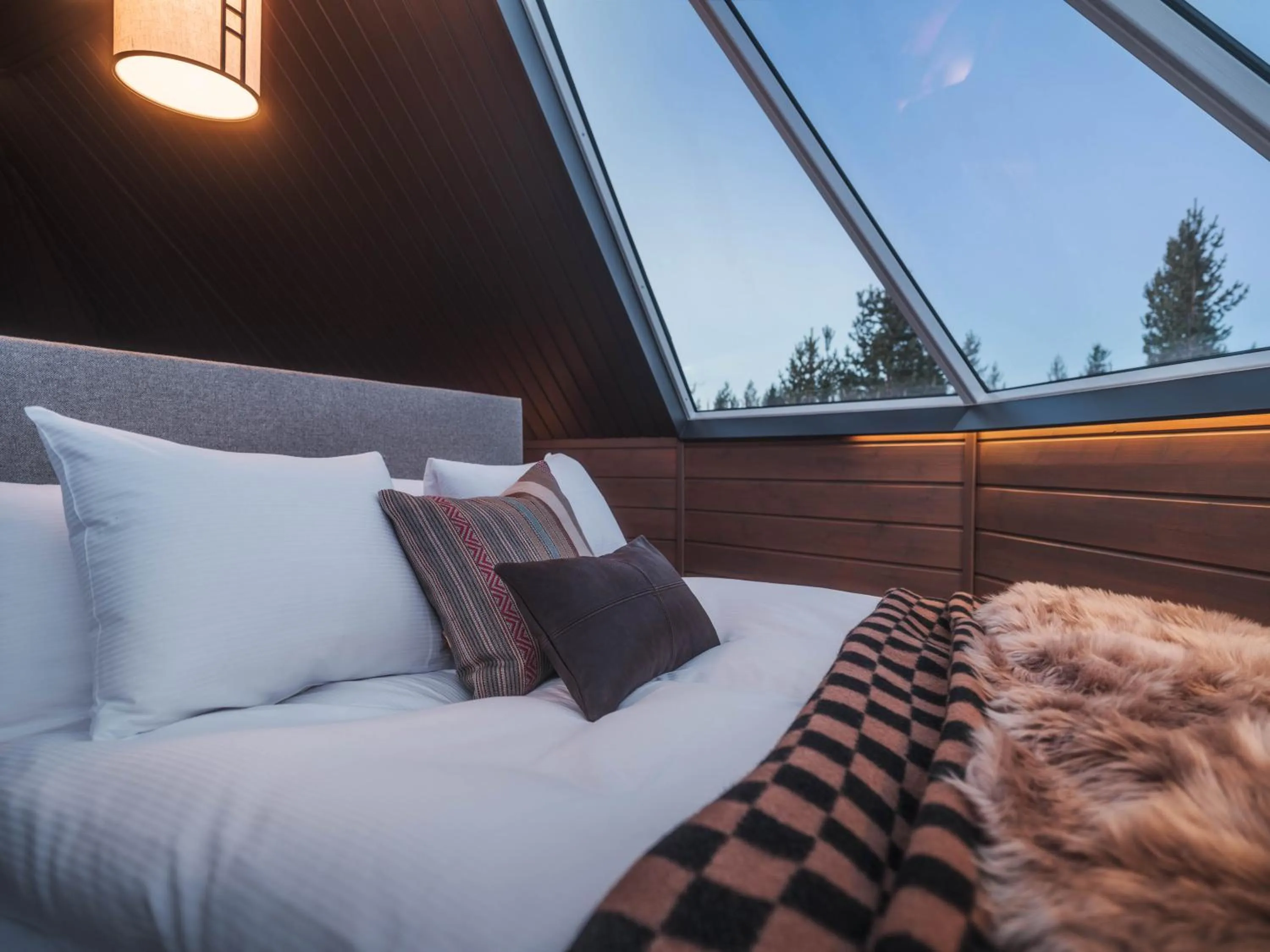 View (from property/room), Bed in Reindeer Manor Levi