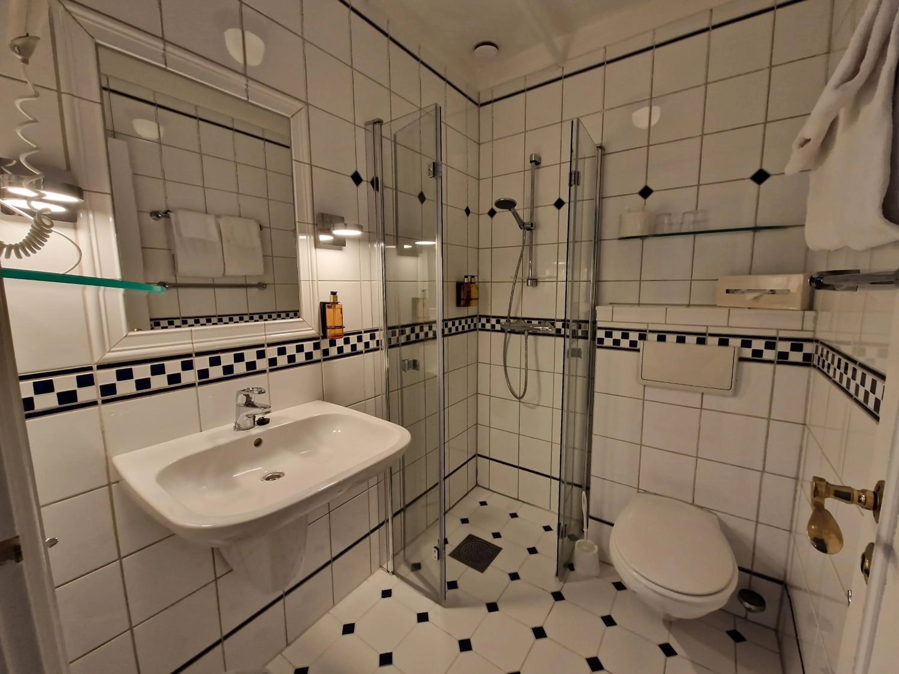 Shower in Dr. Holms Hotel