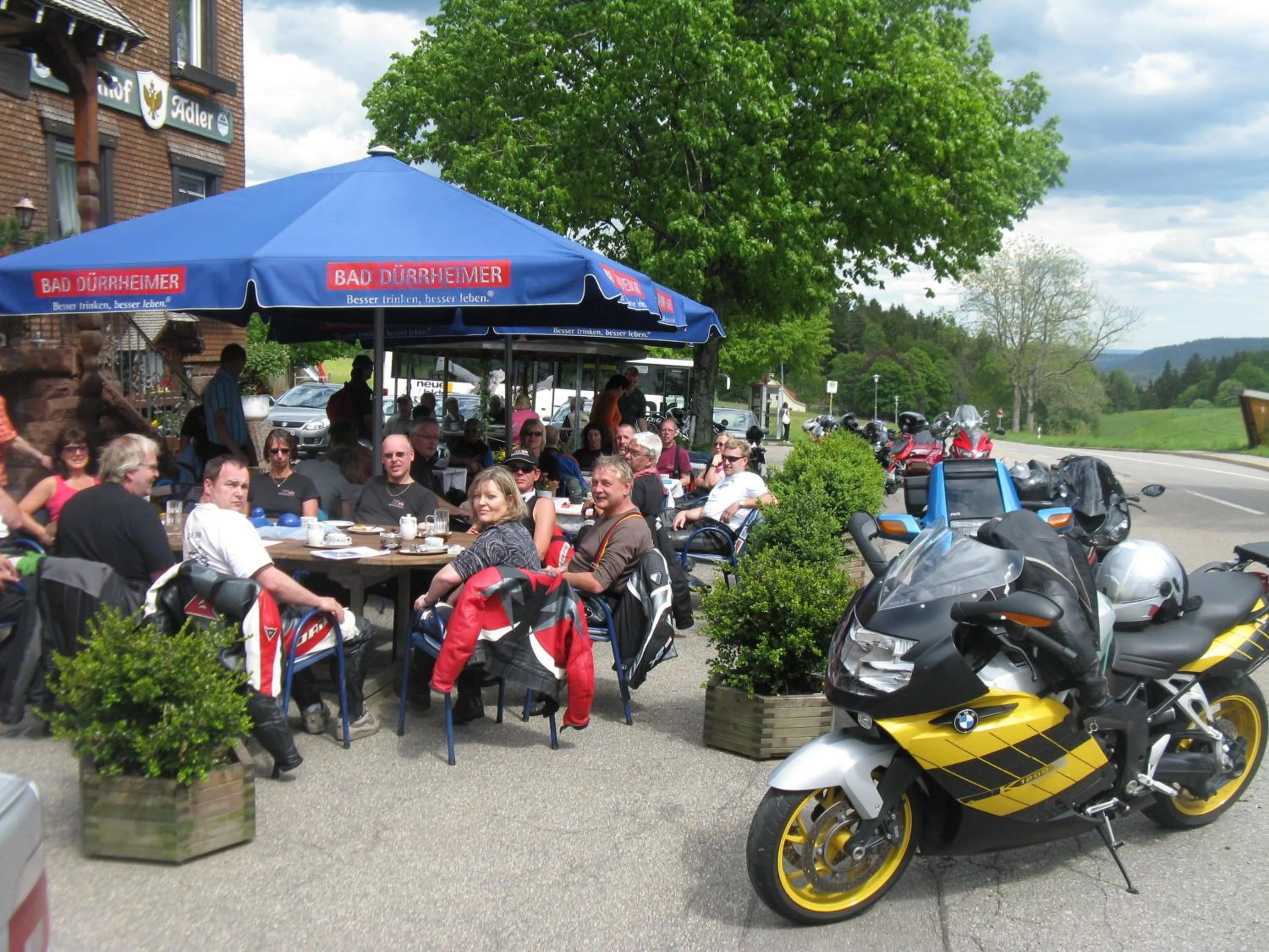 Garden view in Gasthaus Adler Fohrenbühl