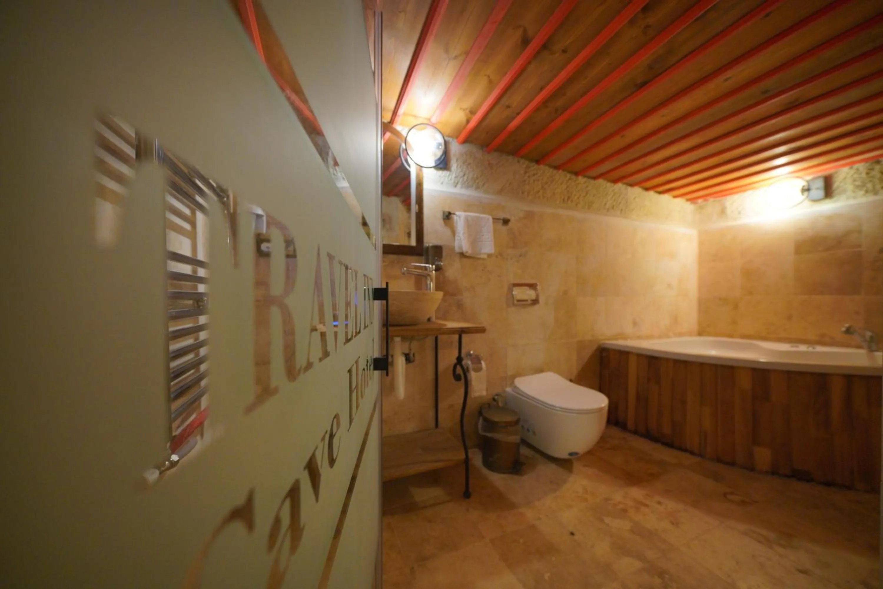 Toilet in Travel Inn Cave Hotel