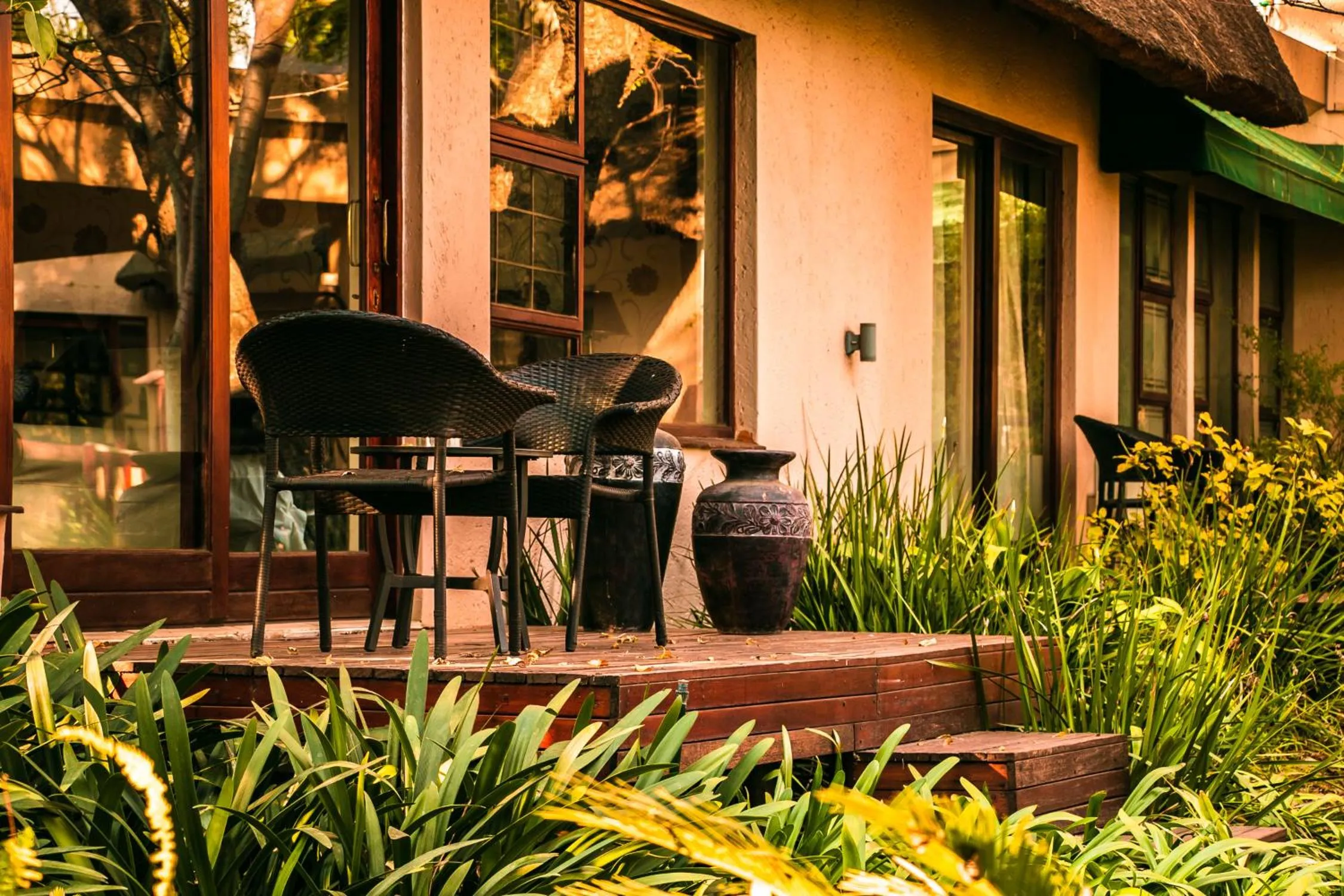 Patio in Lourie Lodge