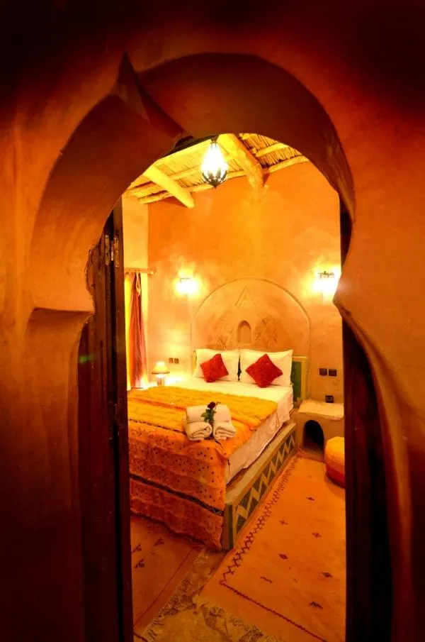 Bed in Riad Maktoub