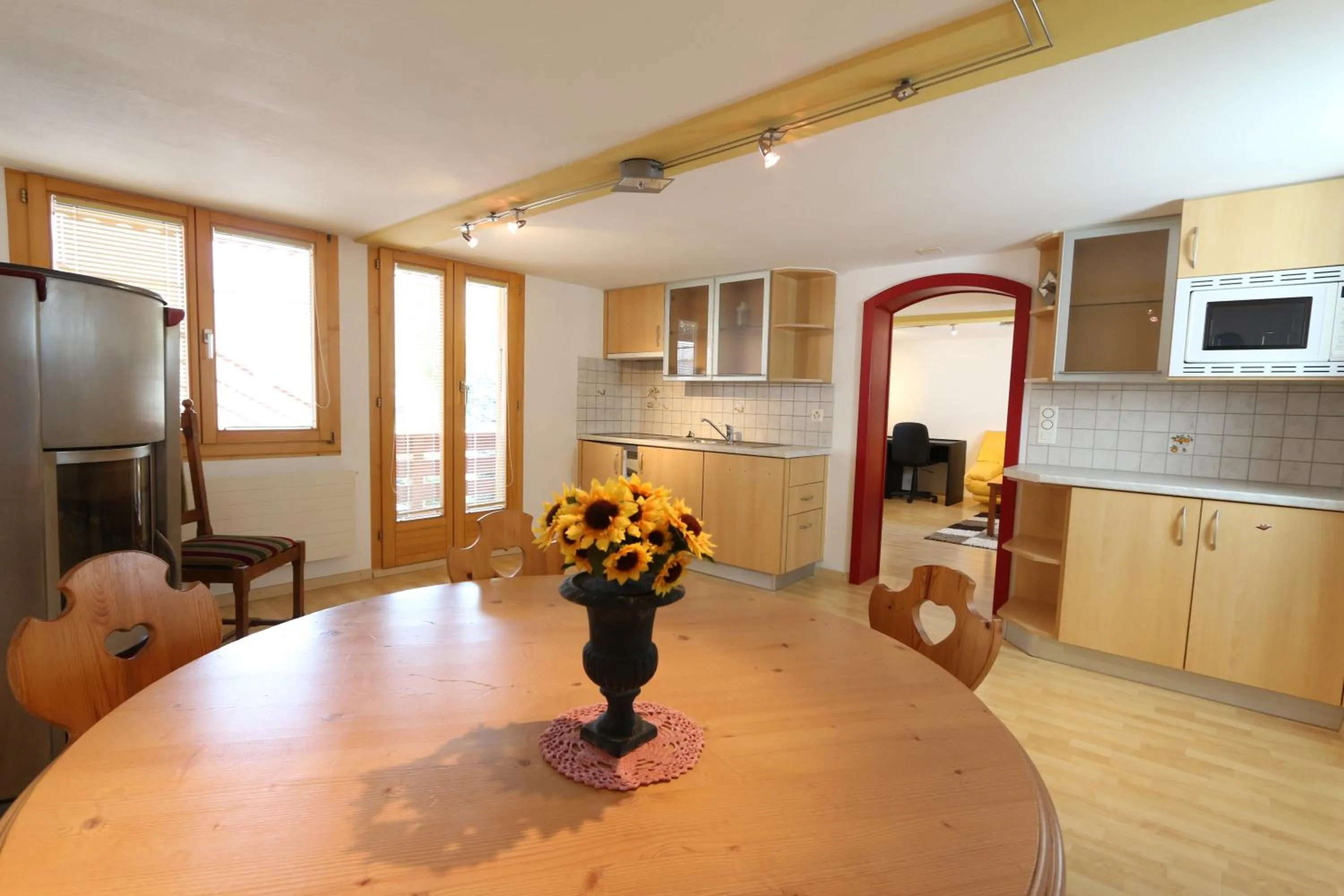 Kitchen or kitchenette in Hotel Alpina