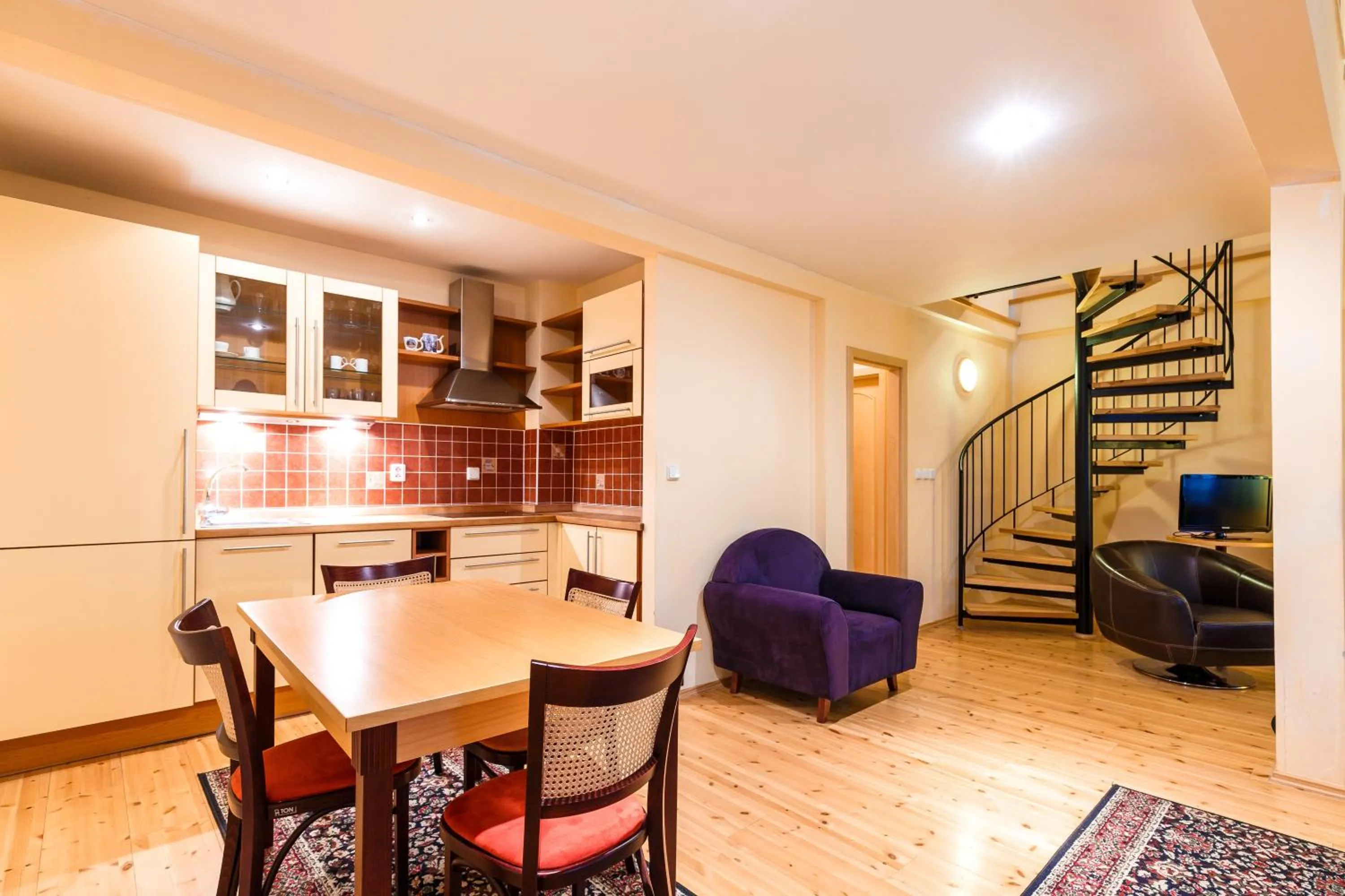 Dining area in Hotel Maltezský Kříž