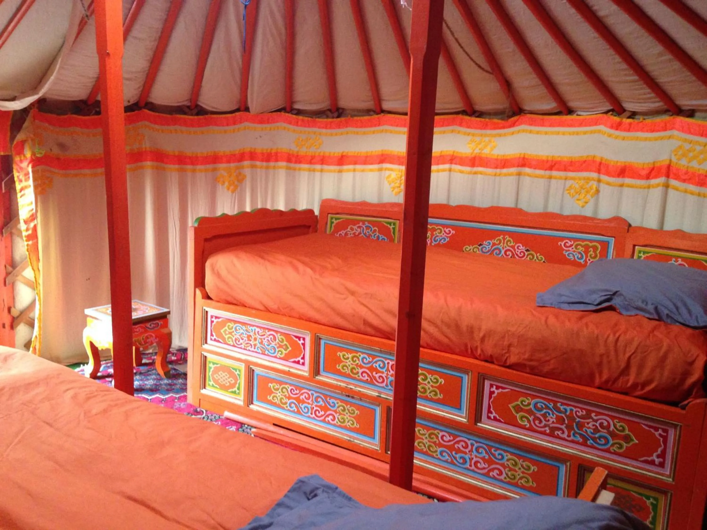 Bed in Yourte mongole