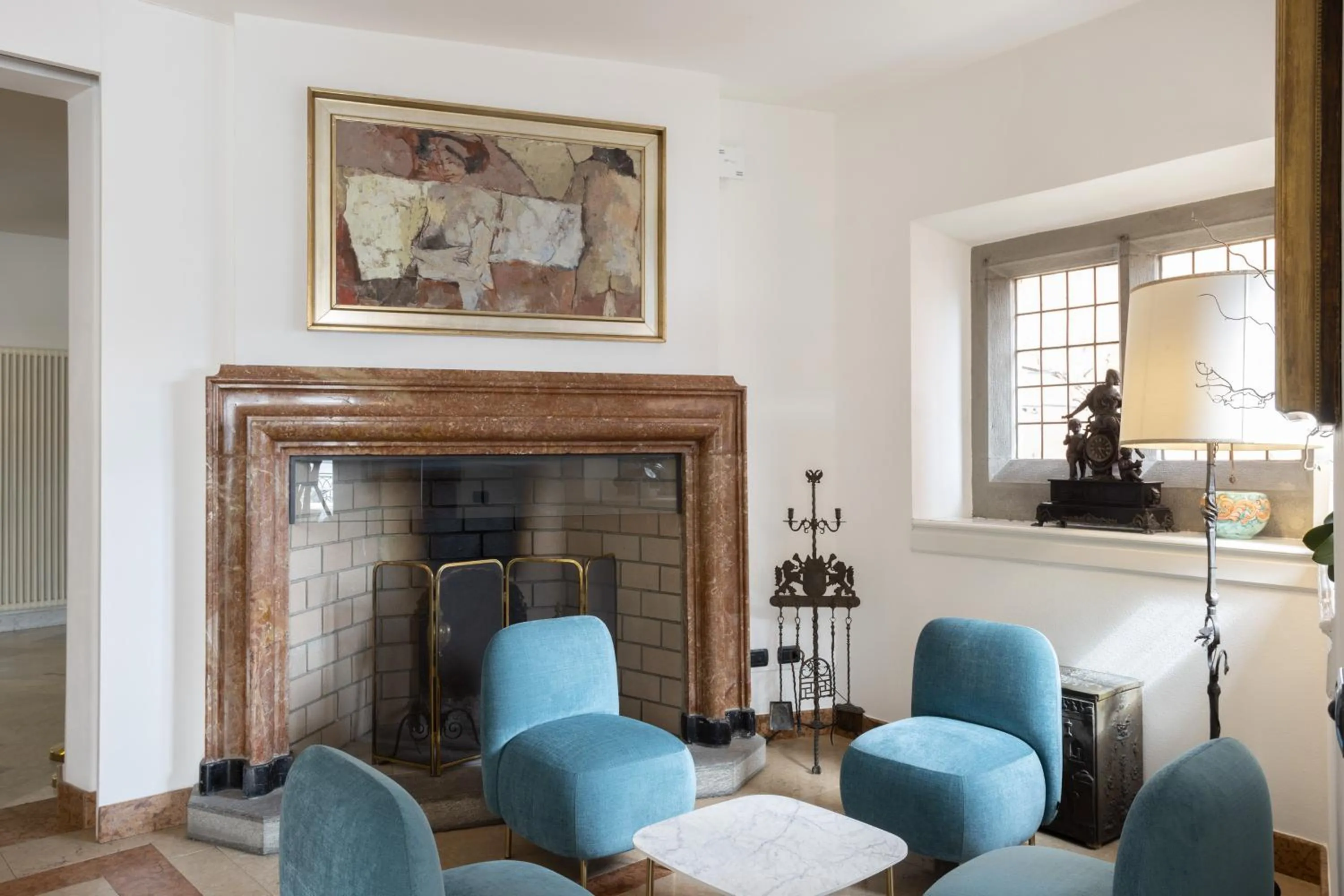 Lobby or reception in Hotel du Lac Varenna