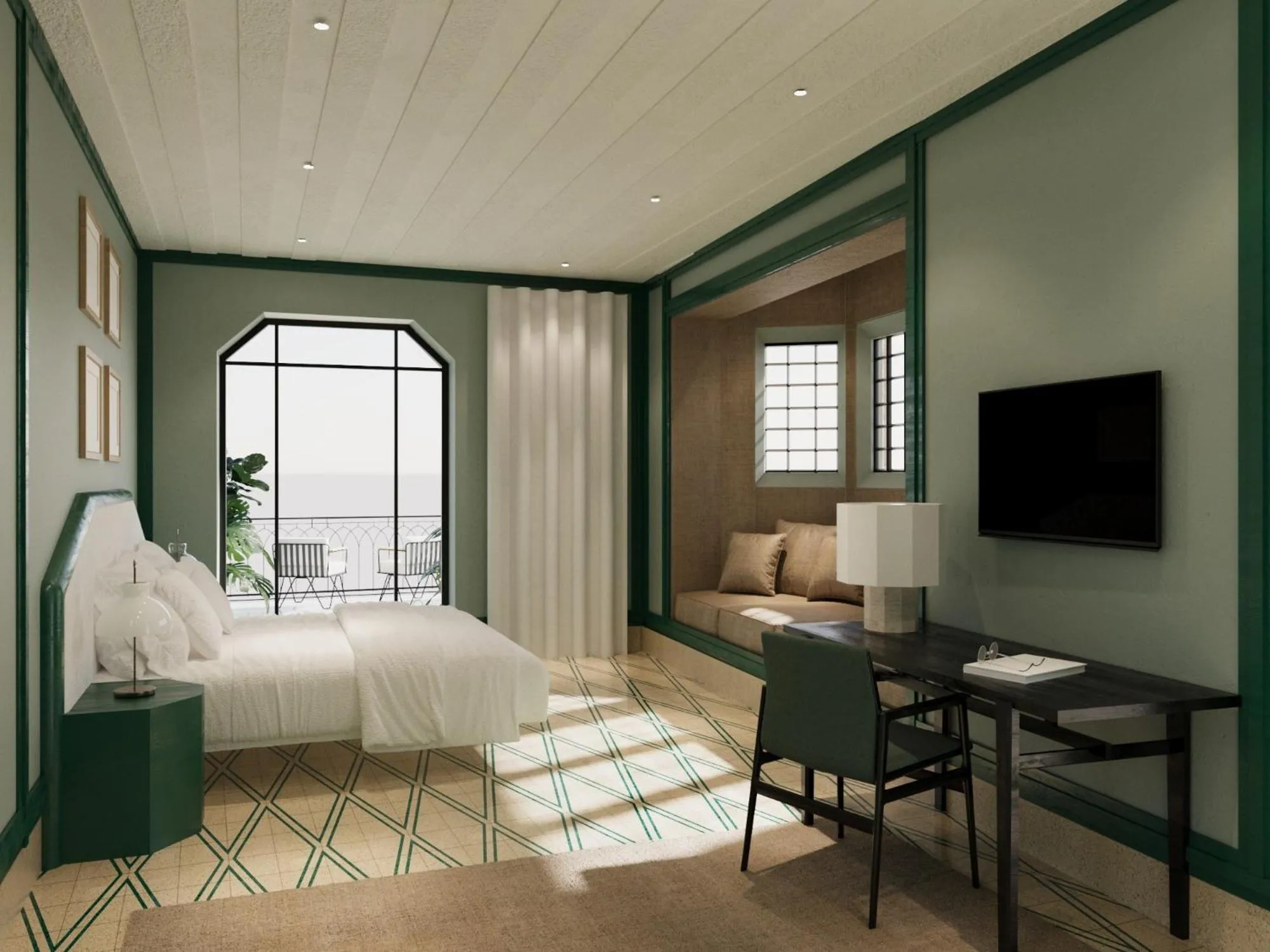 Bed in Hotel du Lac Varenna