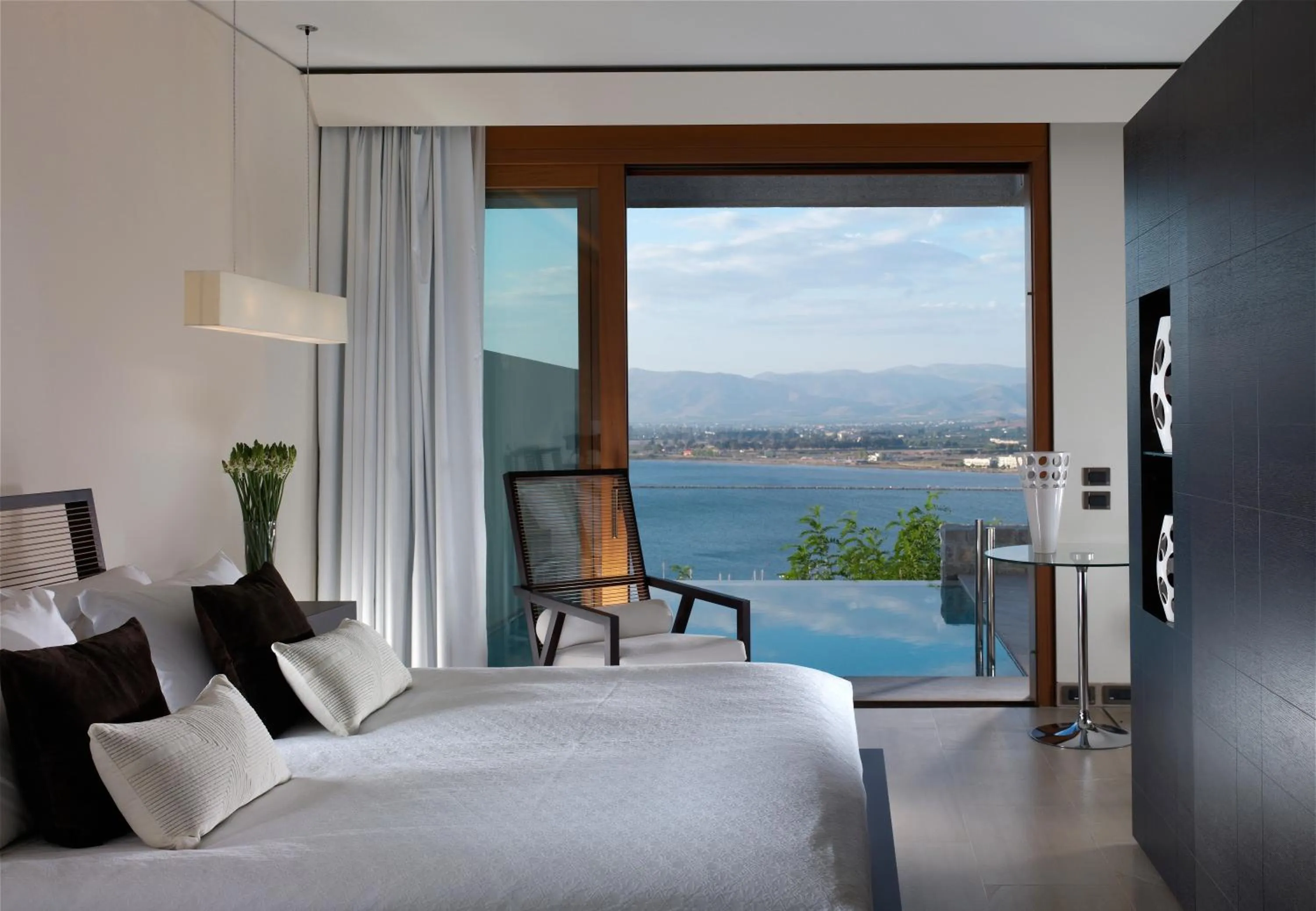 View (from property/room), Bed in Nafplia Palace Hotel & Villas