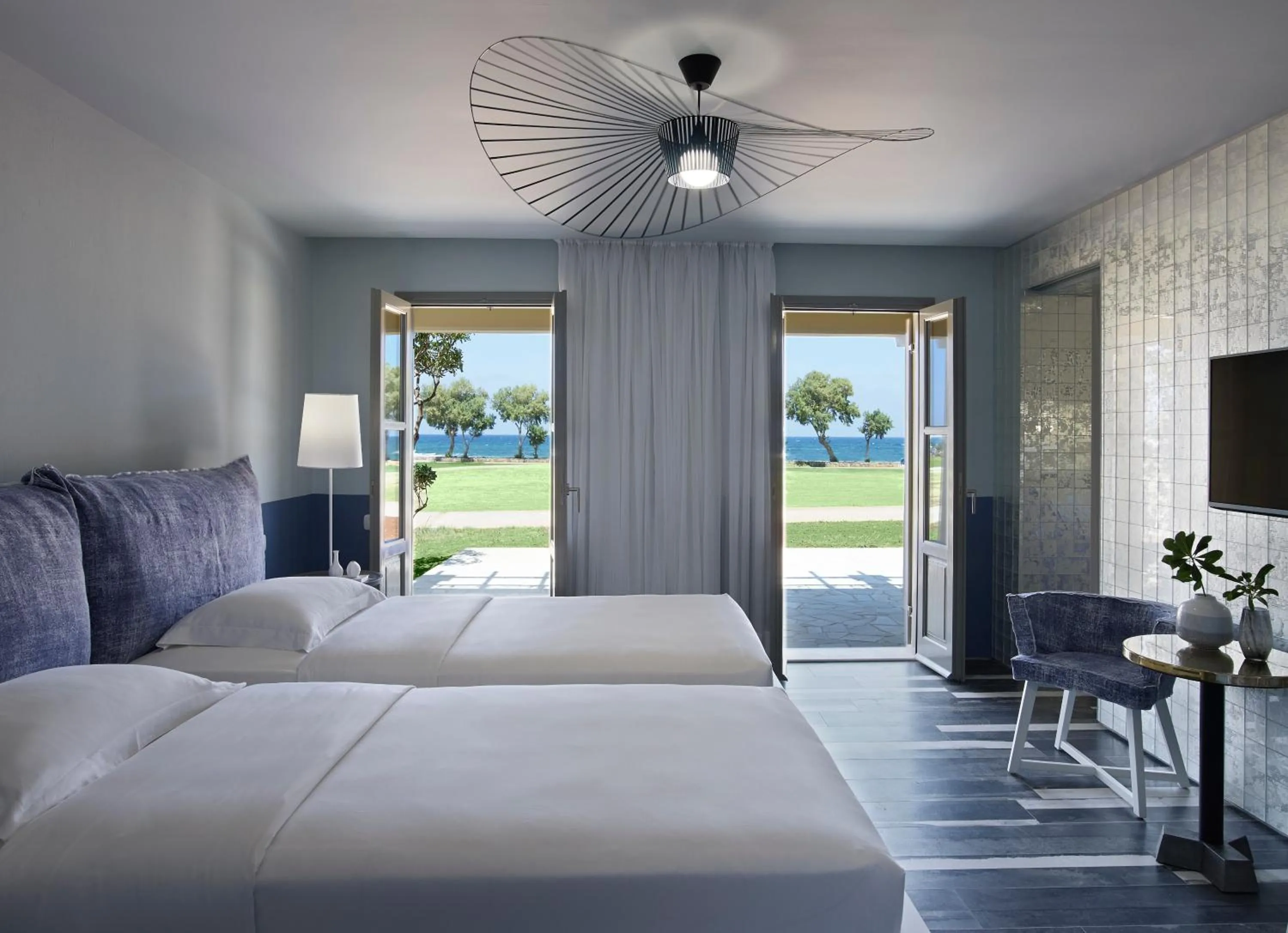 View (from property/room), Bed in Kalimera Kriti Hotel & Village Resort