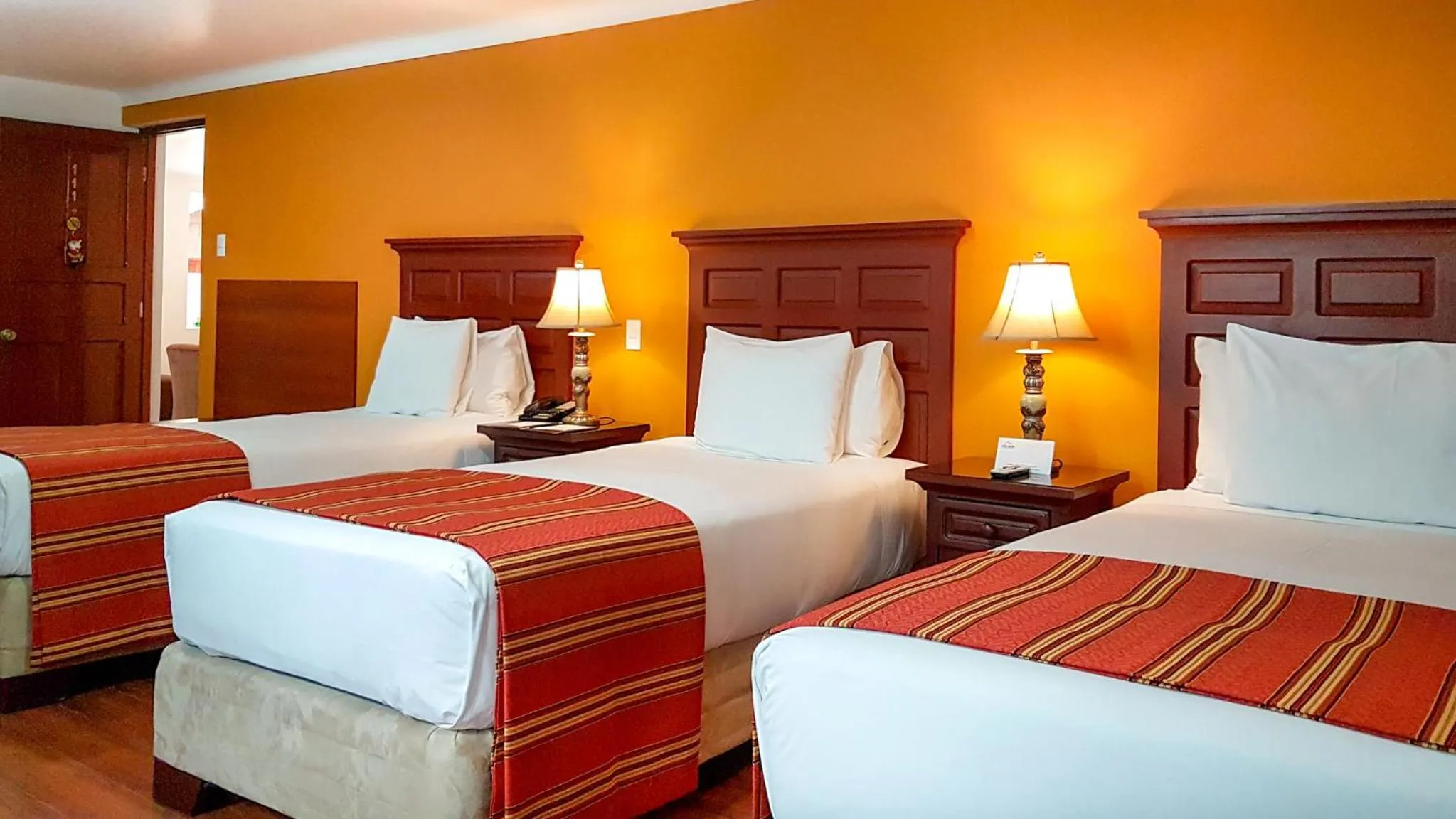 Bed in Terra Andina Colonial Mansion