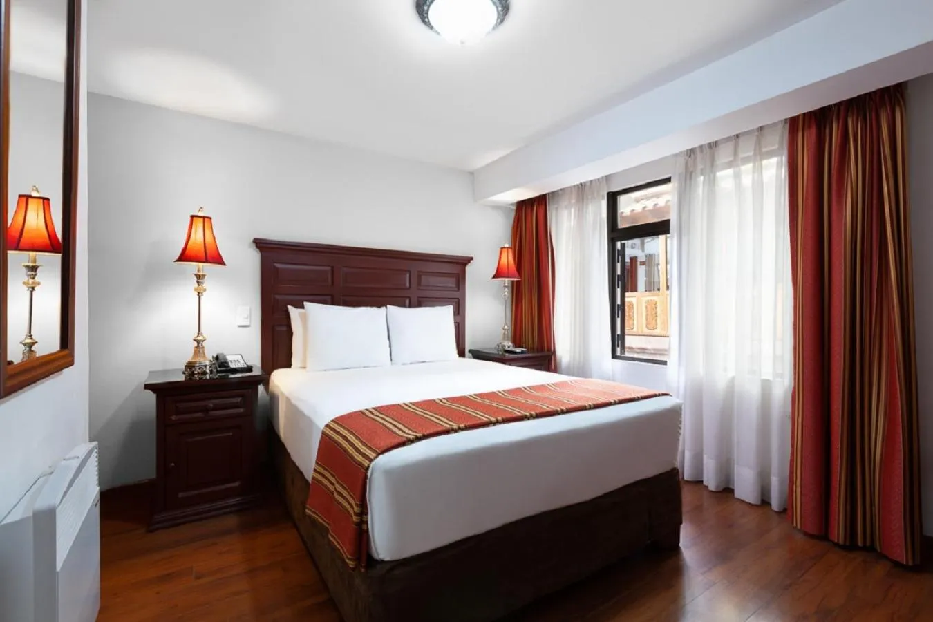 Bed in Terra Andina Colonial Mansion