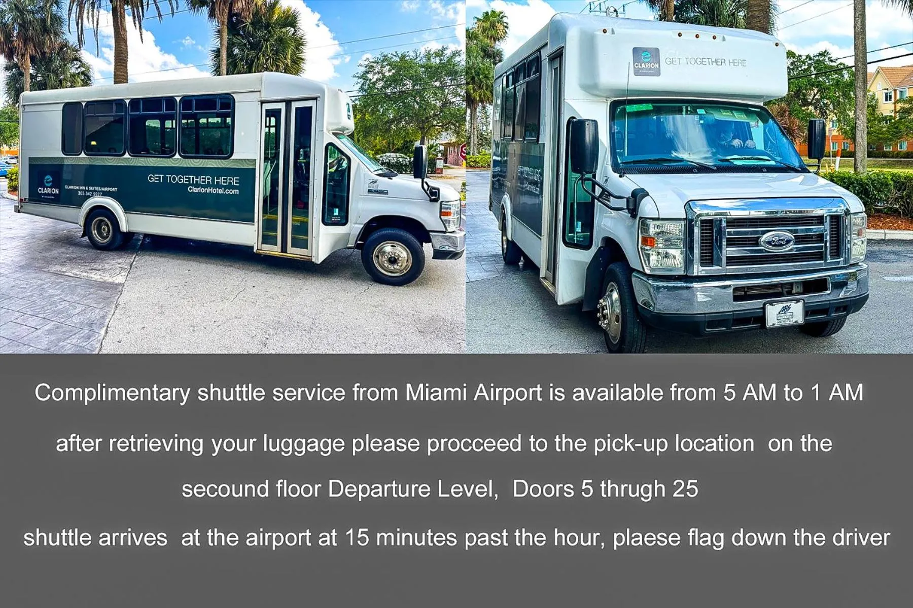 shuttle in Clarion Inn & Suites Miami International Airport