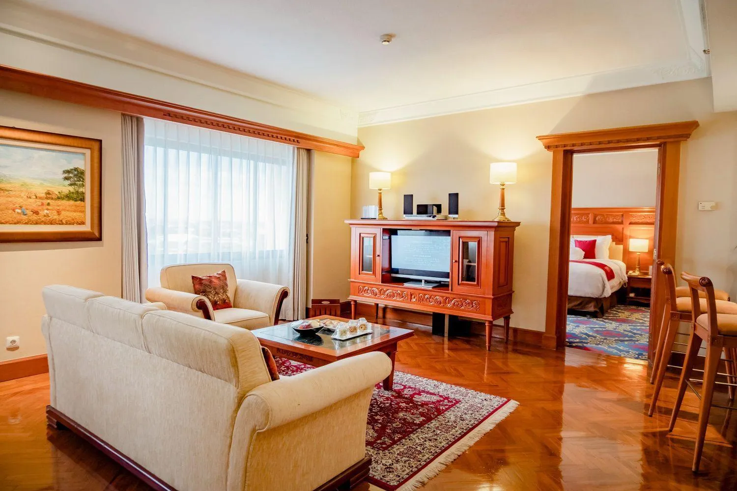 Living room in The Sunan Hotel Solo