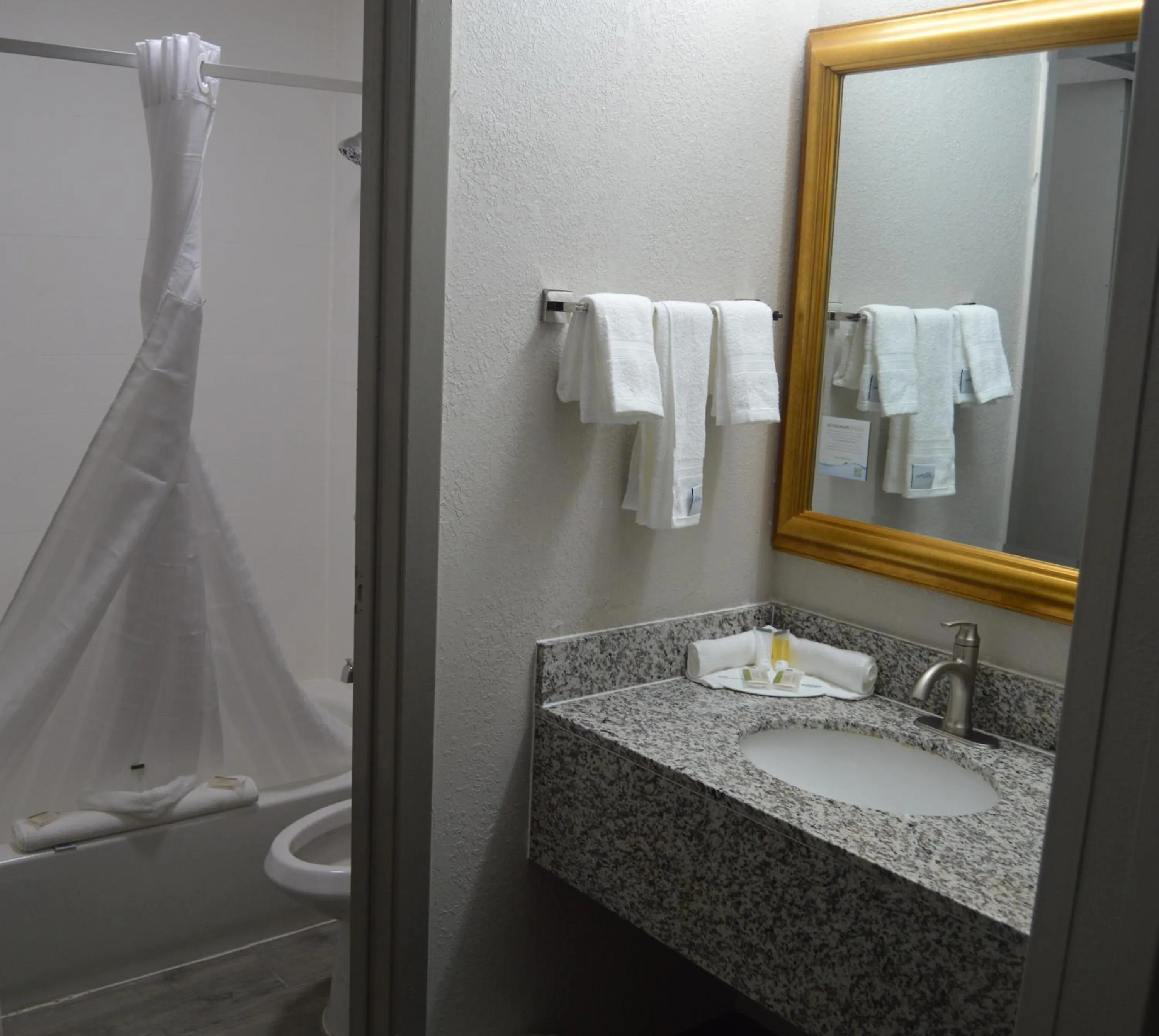 Bathroom in Days Inn by Wyndham Marietta-Atlanta-Delk Road