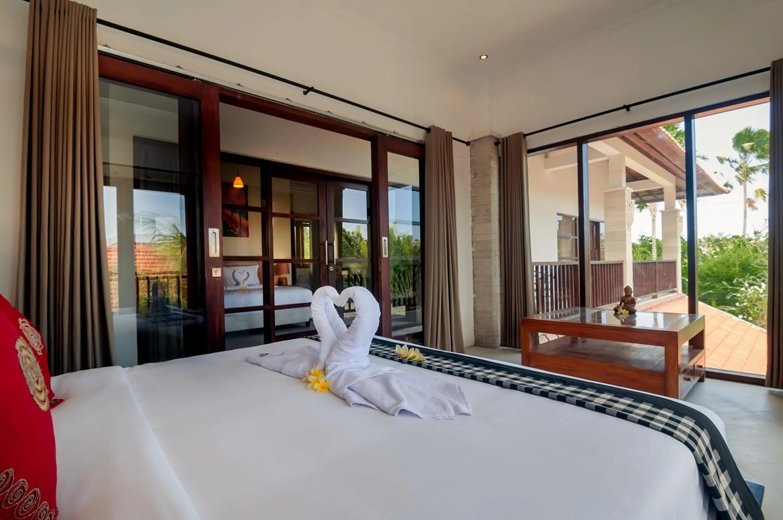 Bedroom, Bed in Mawar Estate by Villas Direct Bali