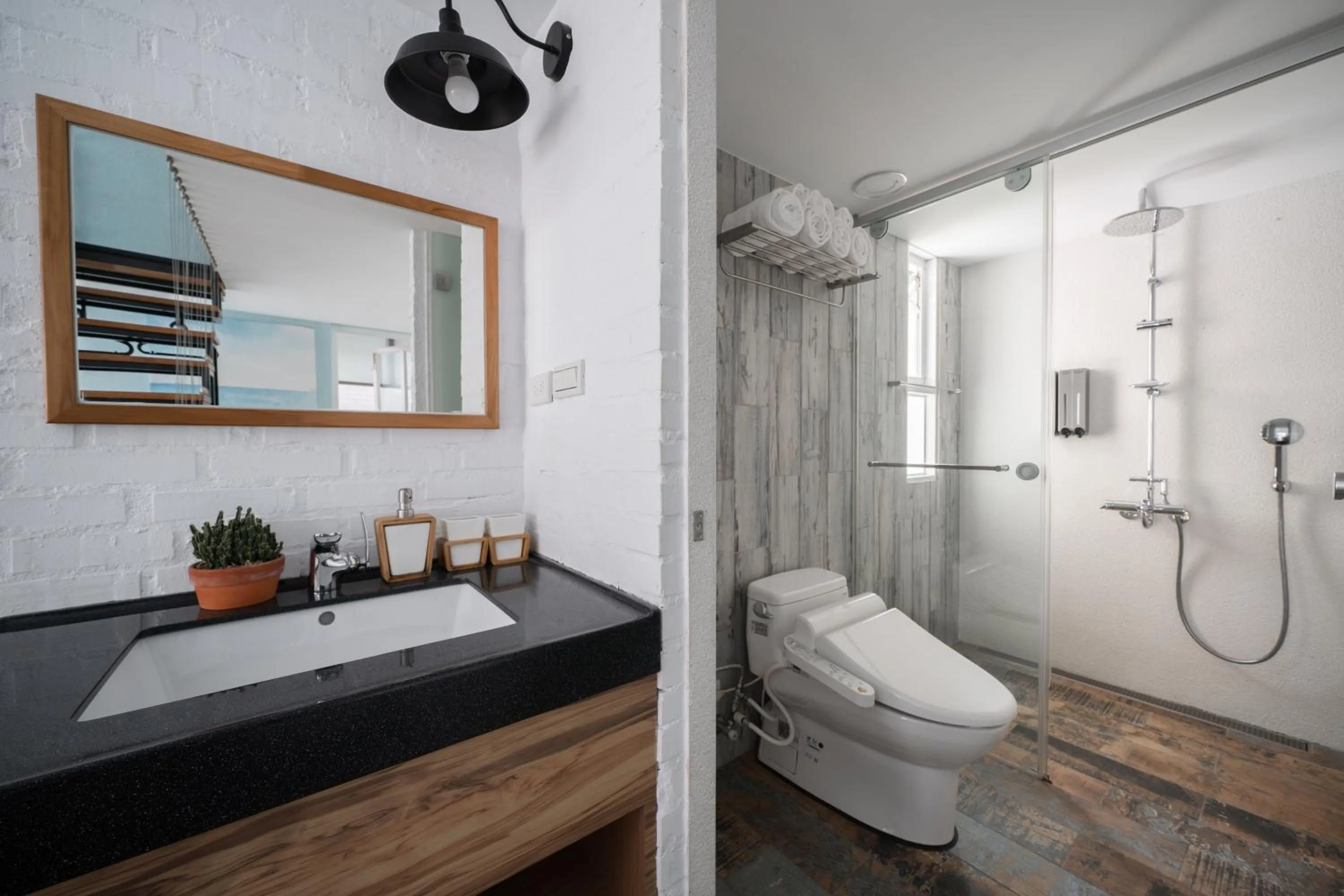 Bathroom in Color Coral Boutique Hotel