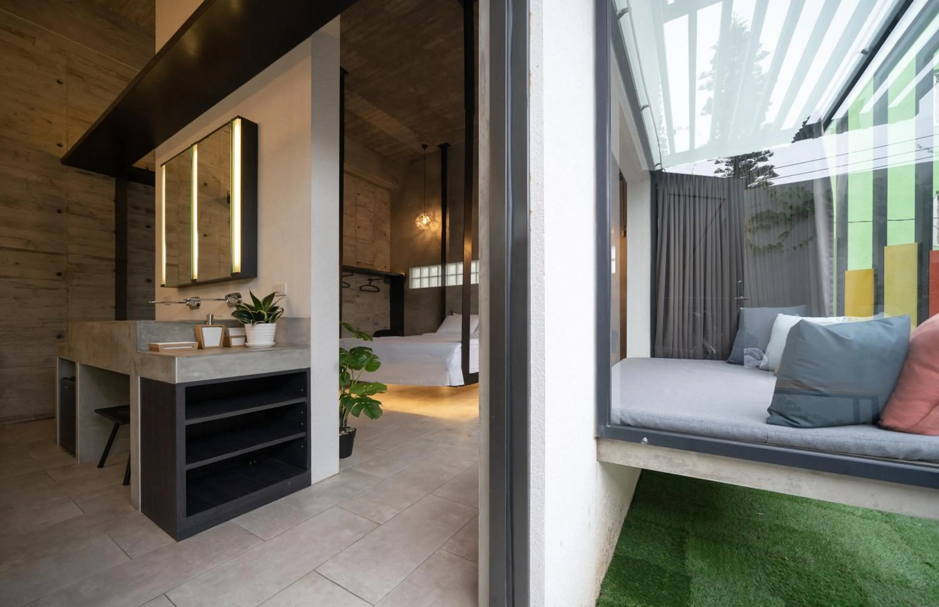 Seating area in Color Coral Boutique Hotel