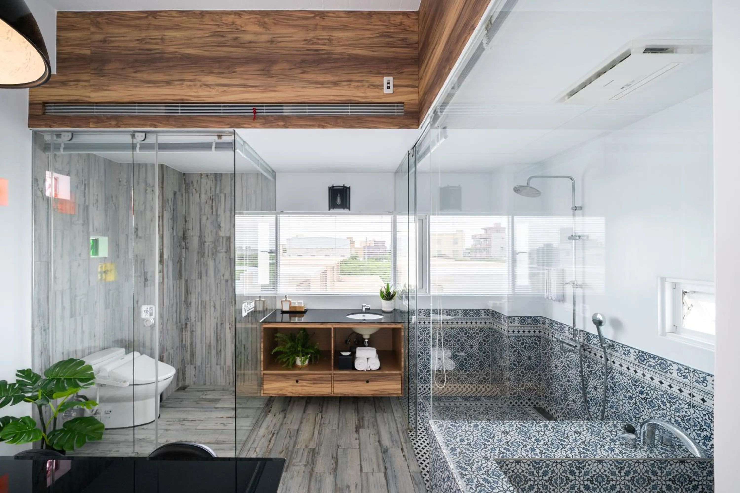 Bathroom in Color Coral Boutique Hotel