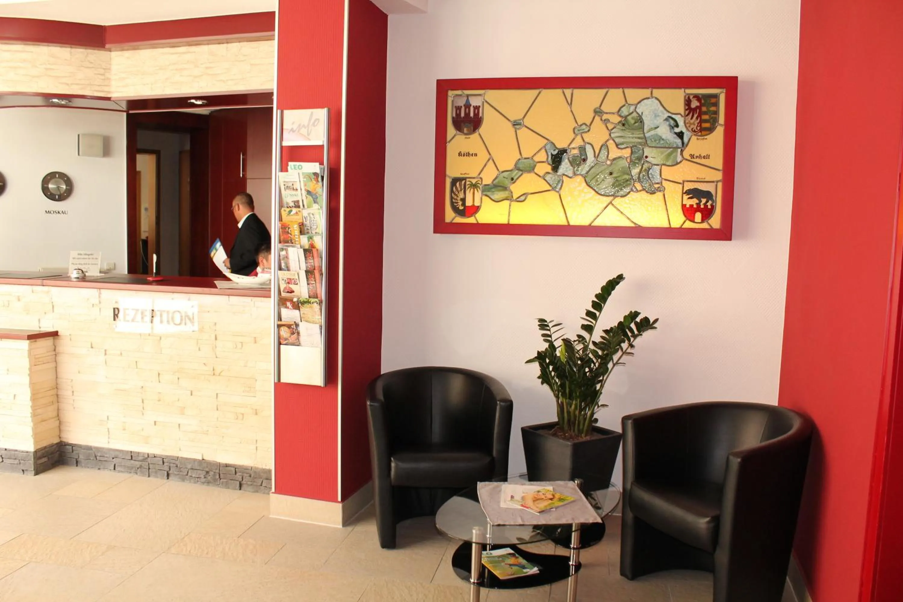 Lobby or reception in Hotel Anhalt