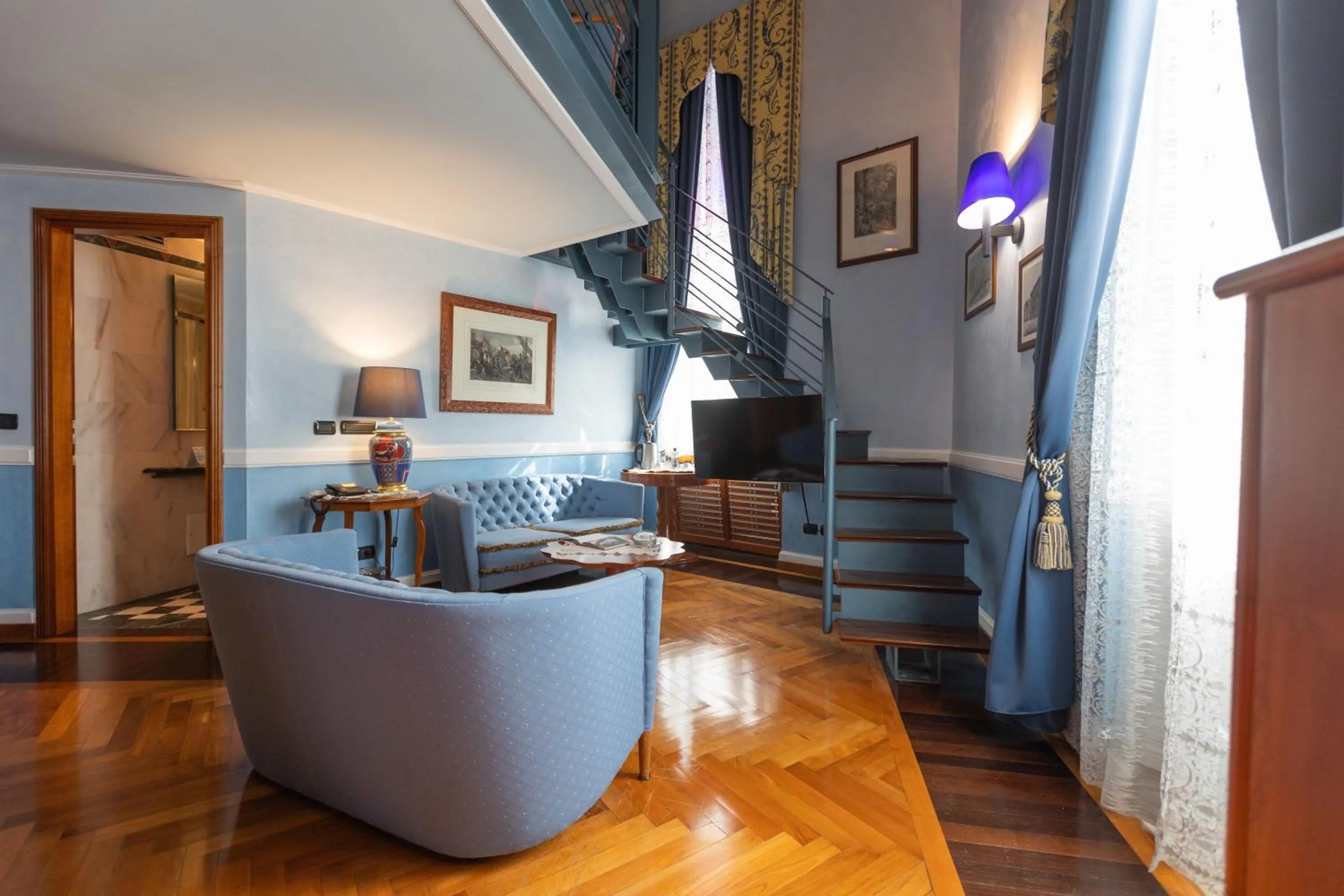 Living room in Grand Hotel Ortigia