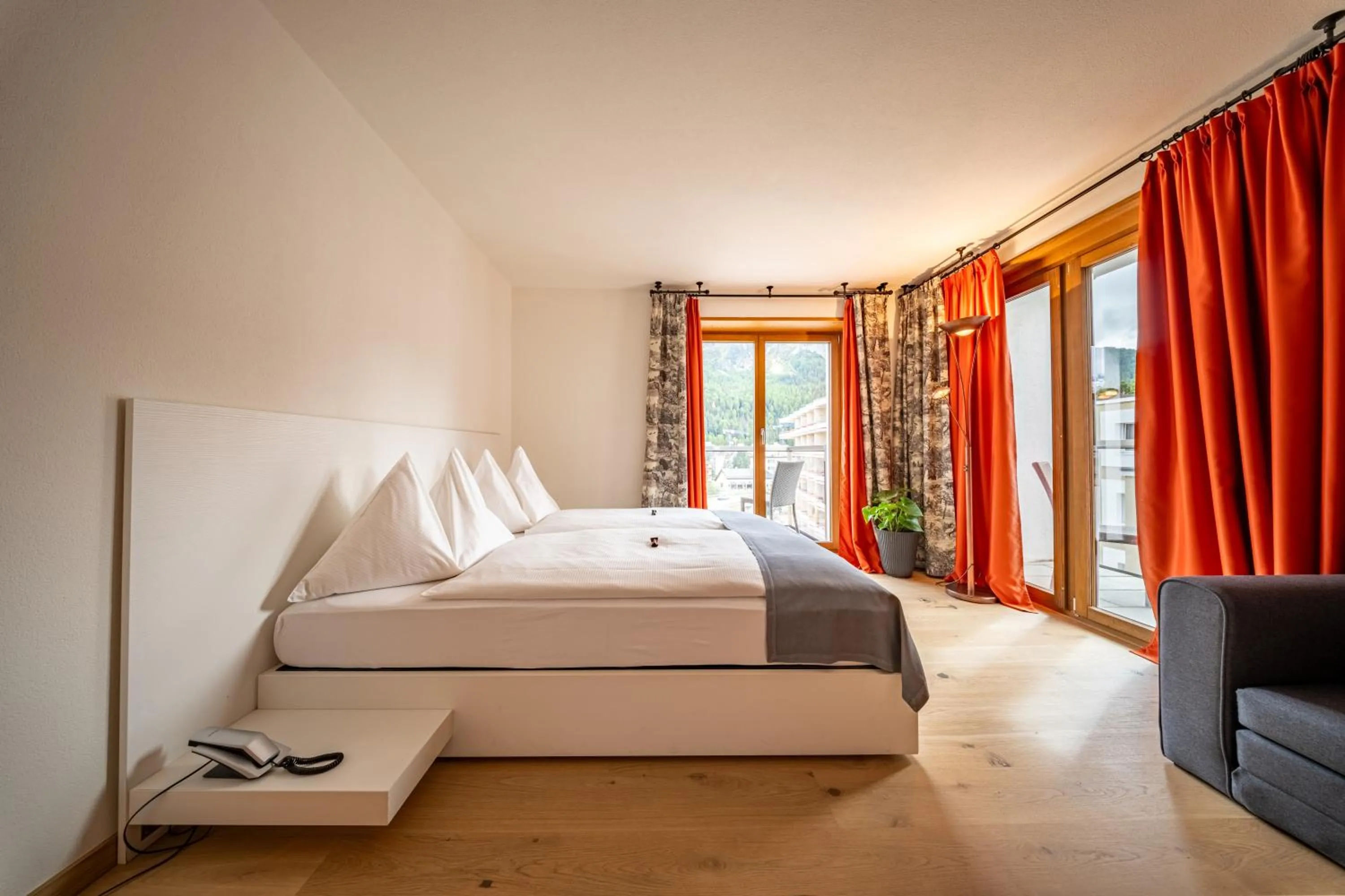 Bed in Hotel Piz St. Moritz