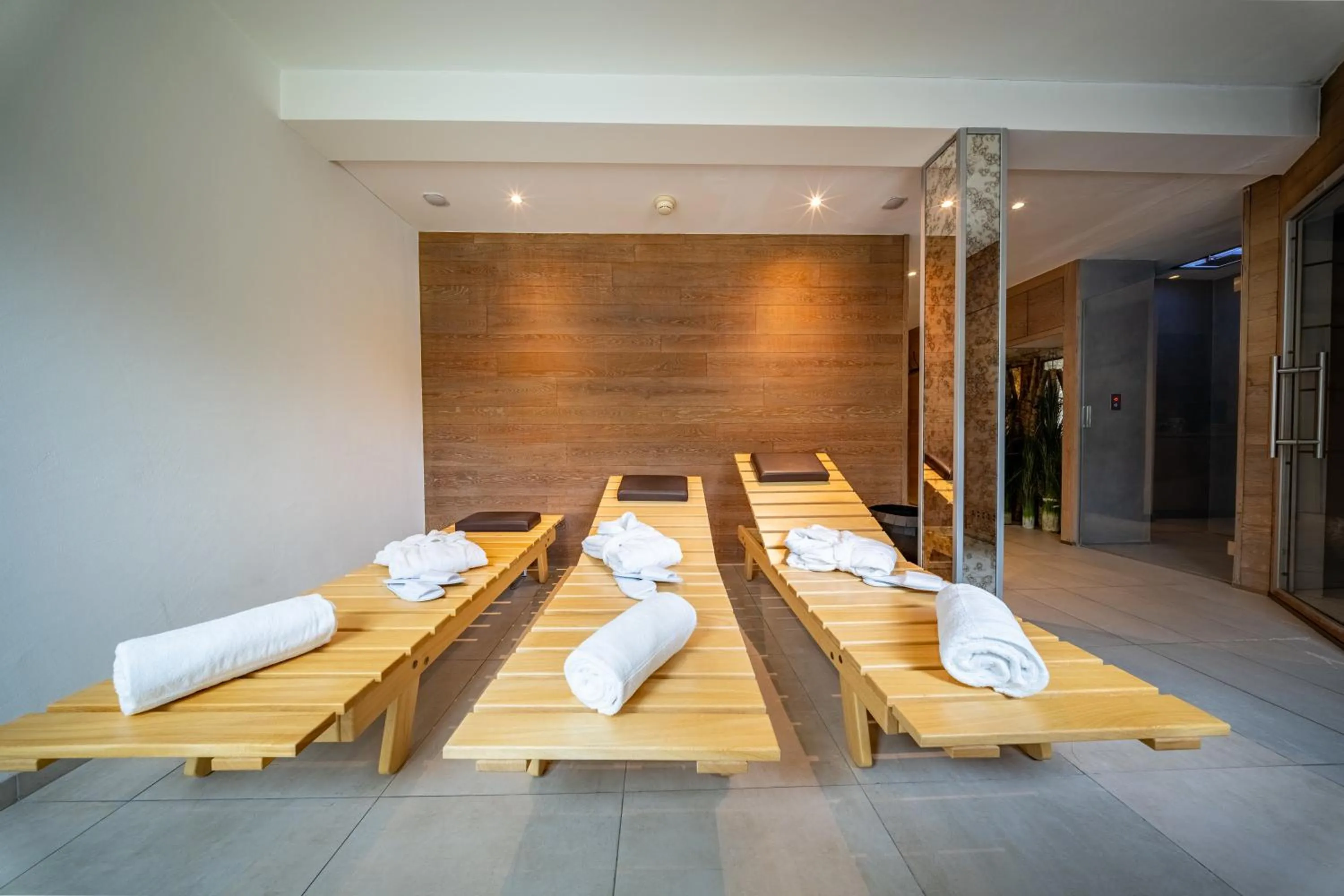 Spa and wellness centre/facilities in Hotel Piz St. Moritz