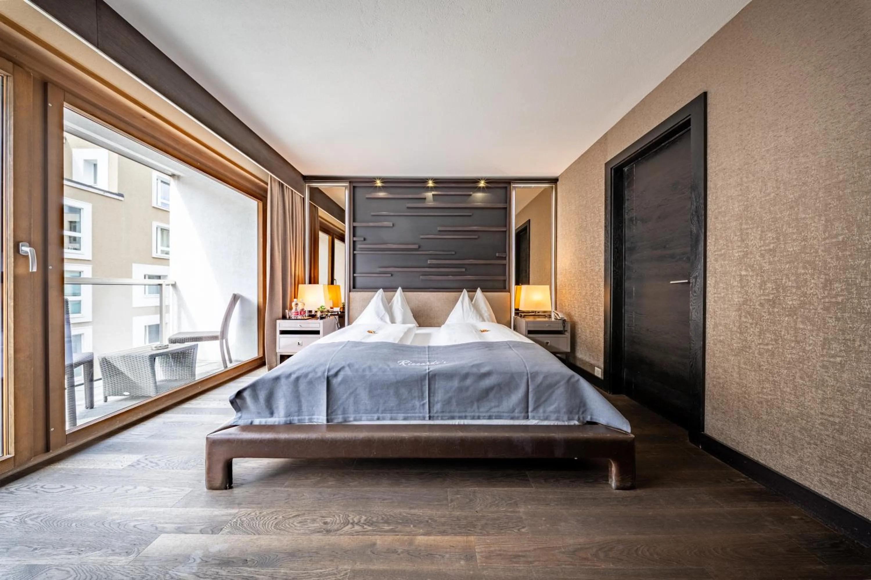 Bedroom, Bed in Hotel Piz St. Moritz