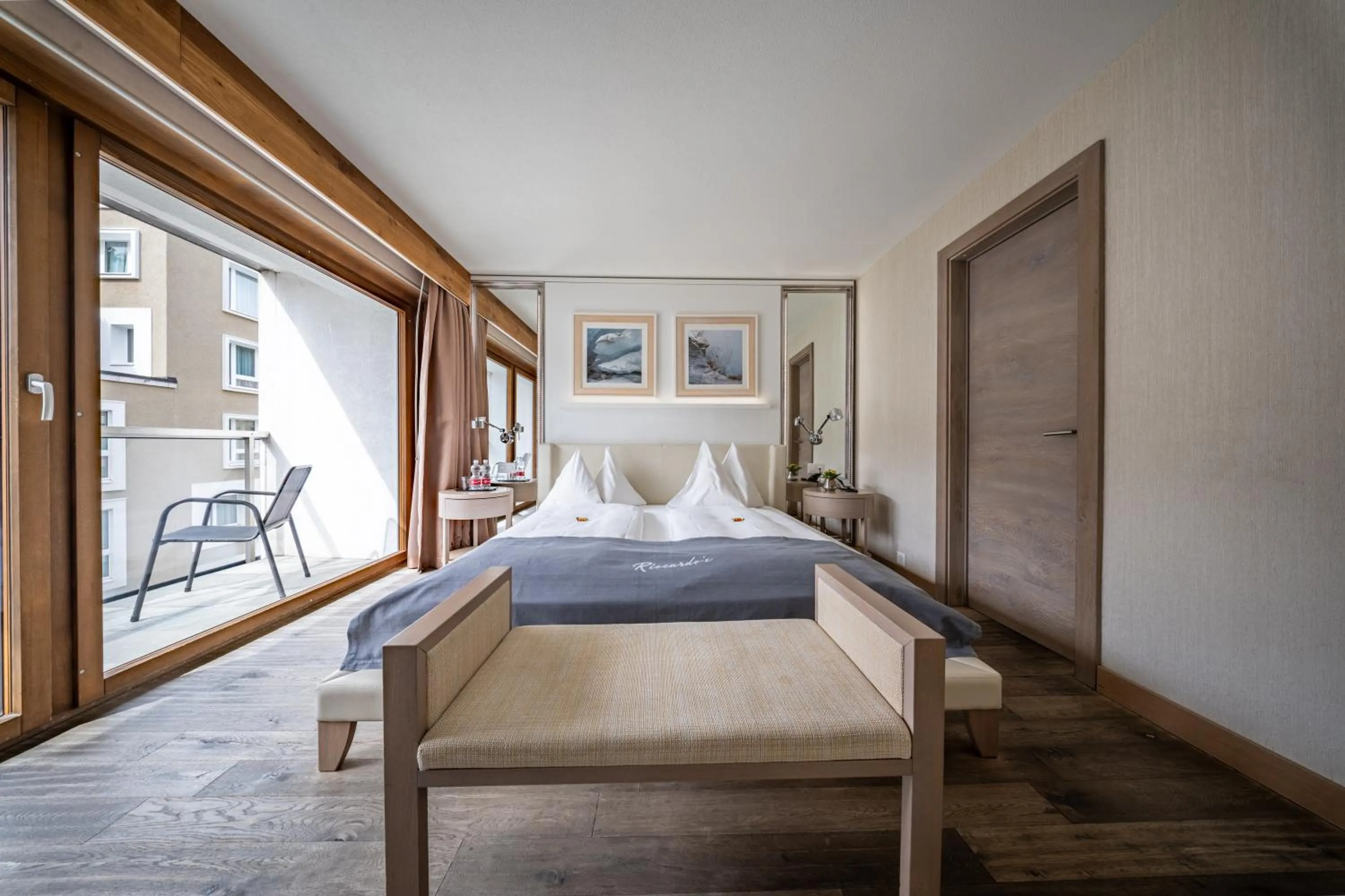 Bed in Hotel Piz St. Moritz