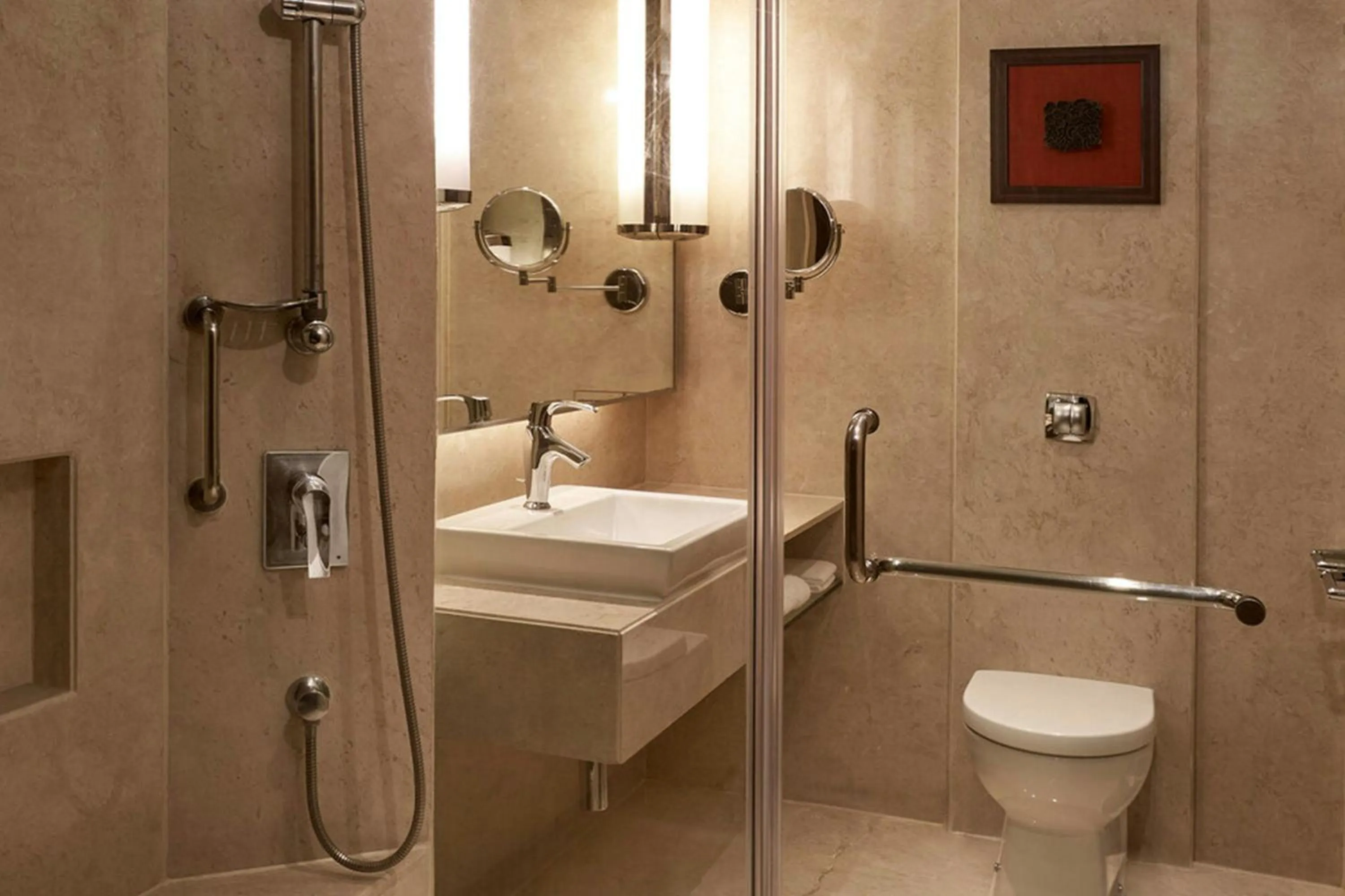 Bathroom in Courtyard by Marriott Mumbai International Airport