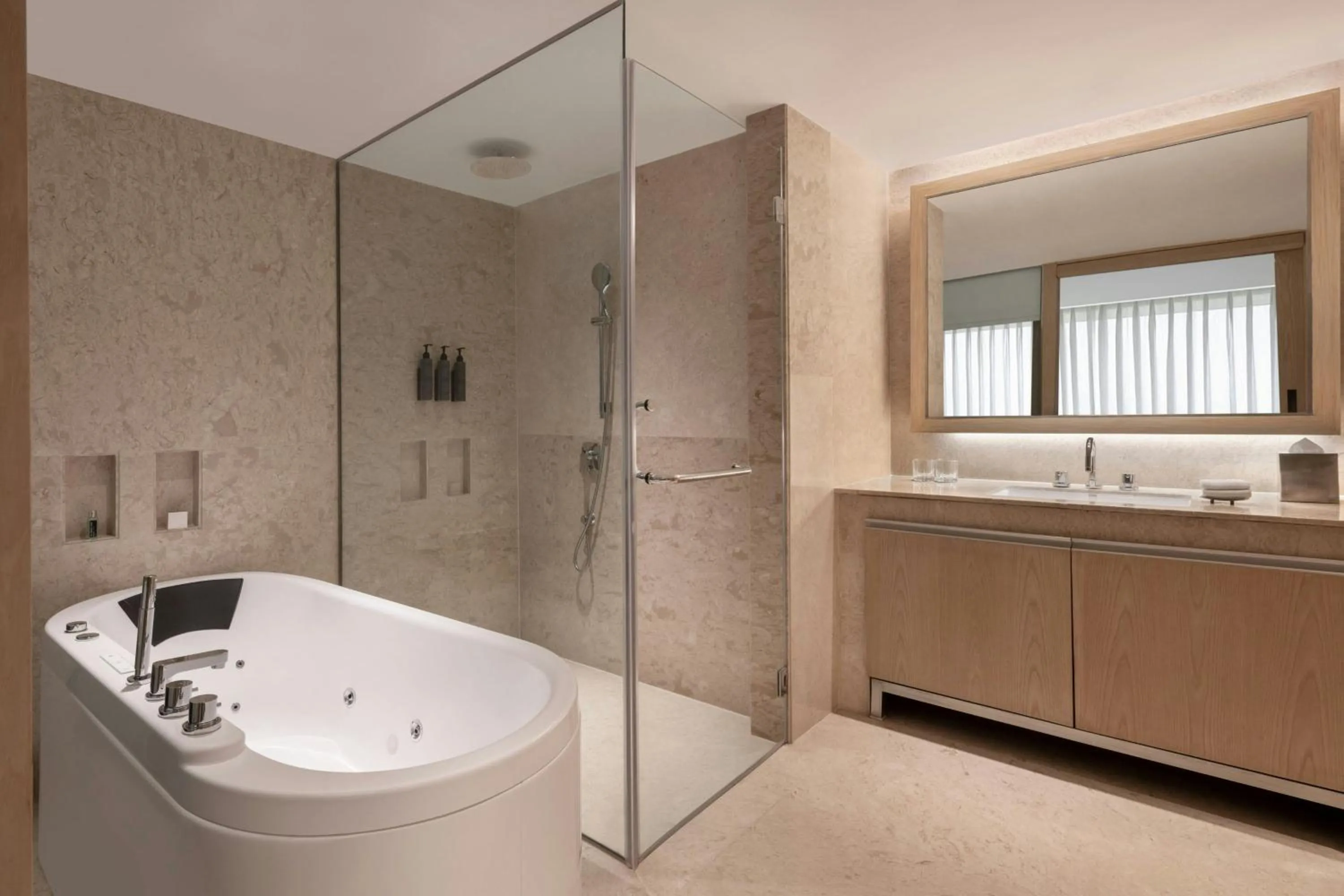 Bathroom in Courtyard by Marriott Mumbai International Airport
