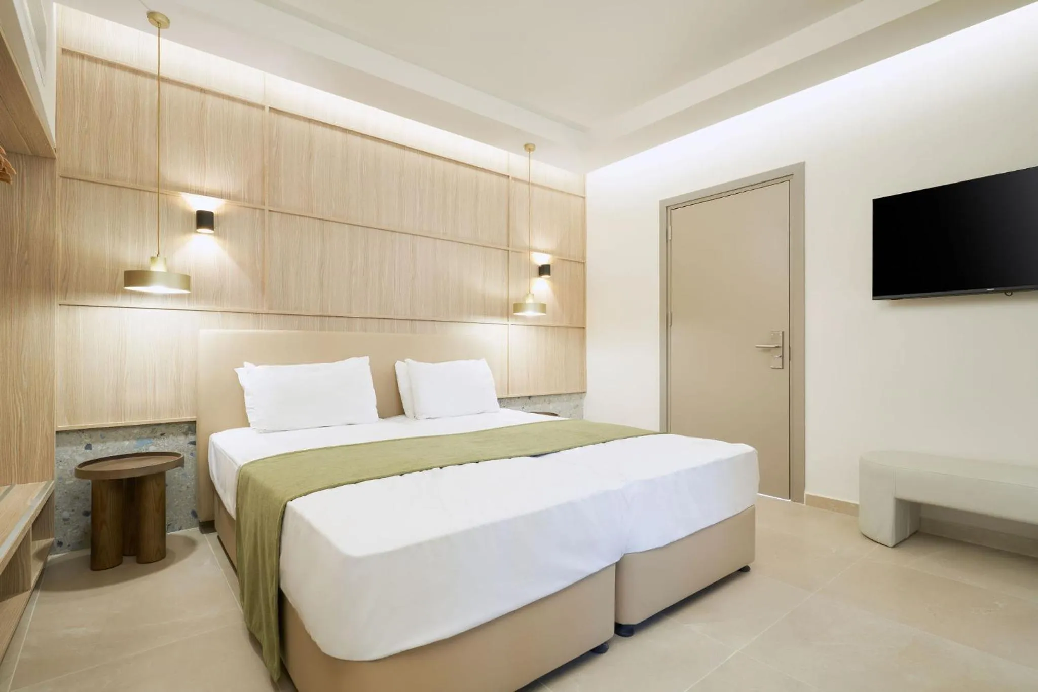 Bed in Eleni Holiday Resort