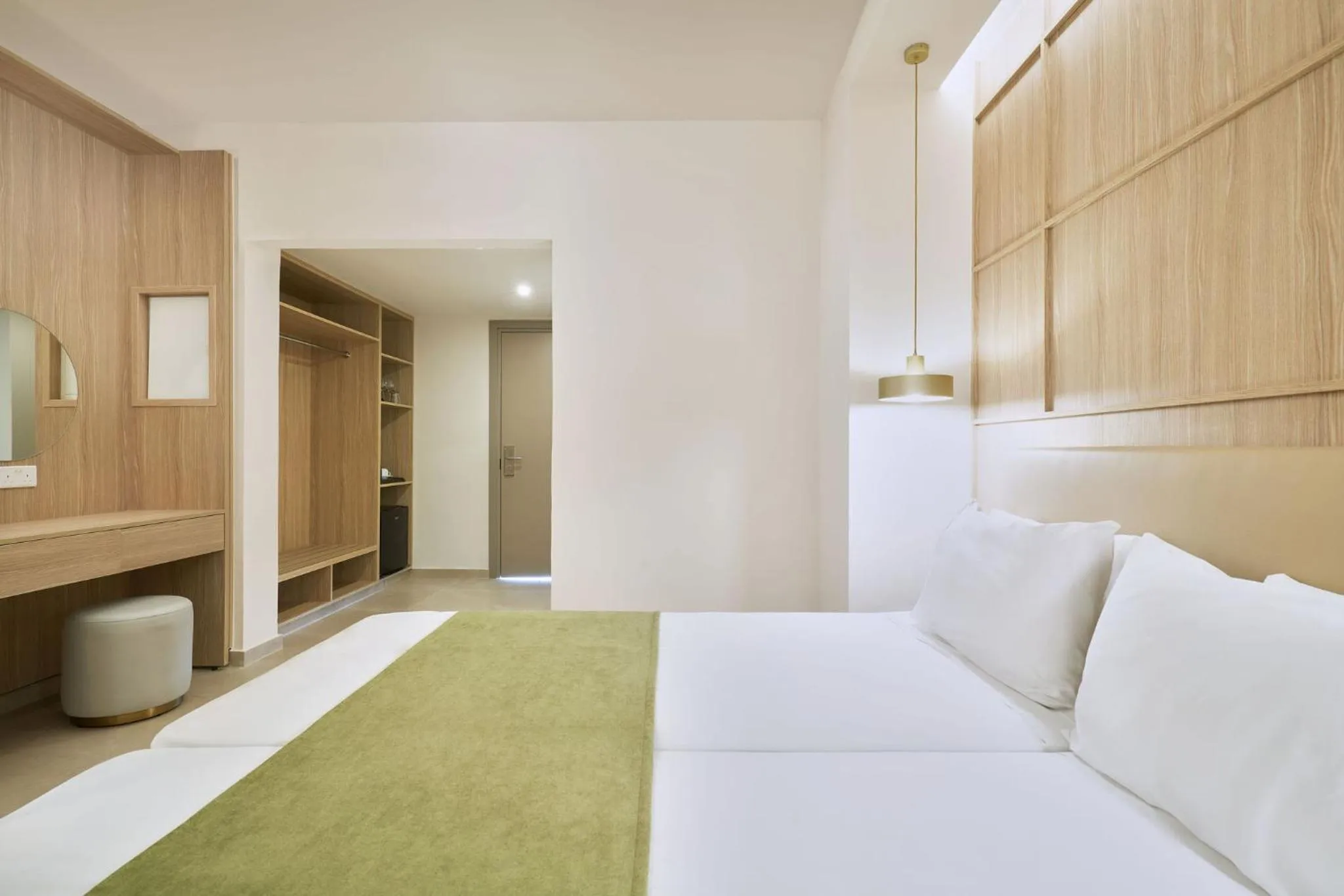 wardrobe, Bed in Eleni Holiday Resort