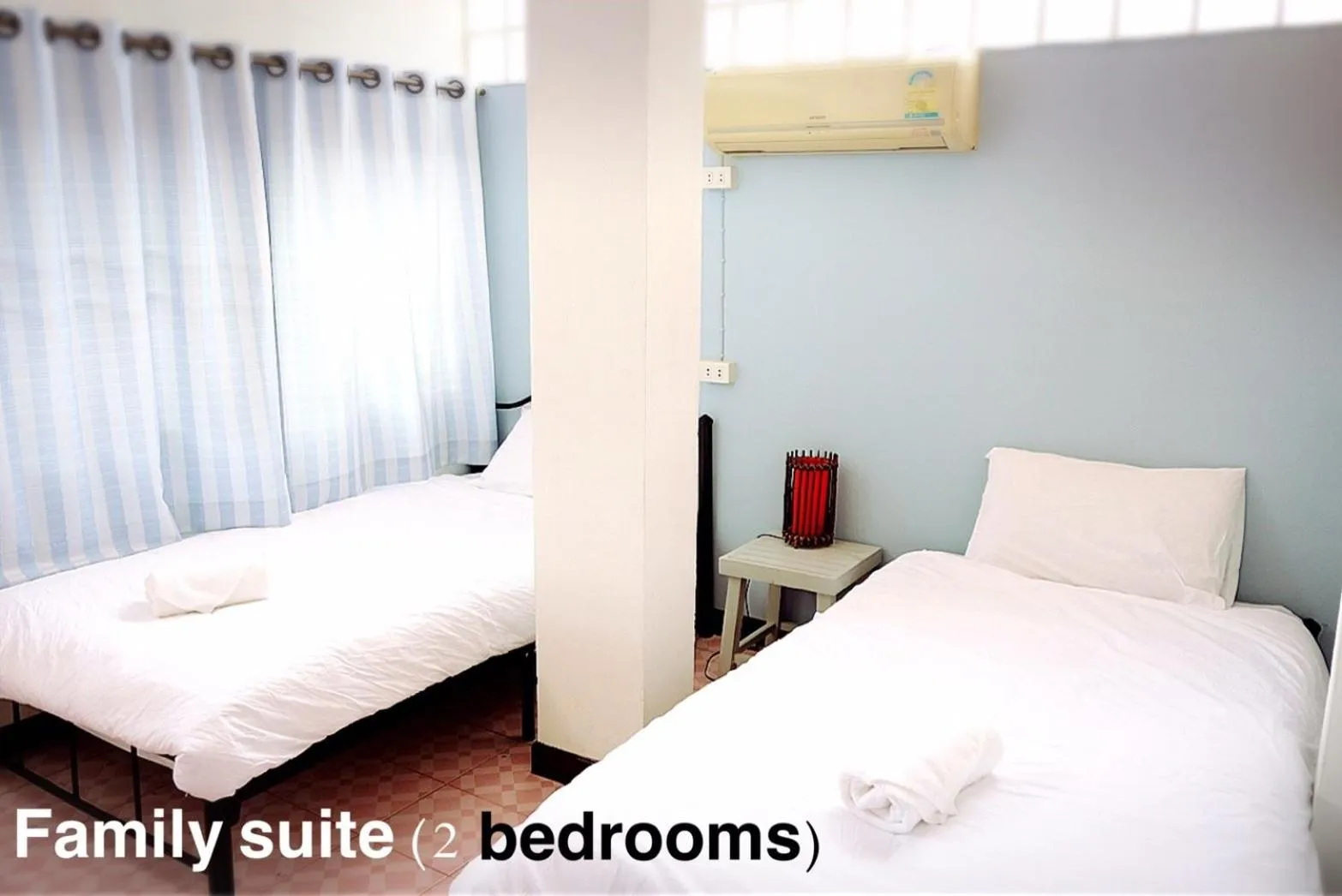 Bed in Yen Aura Boutique Hotel