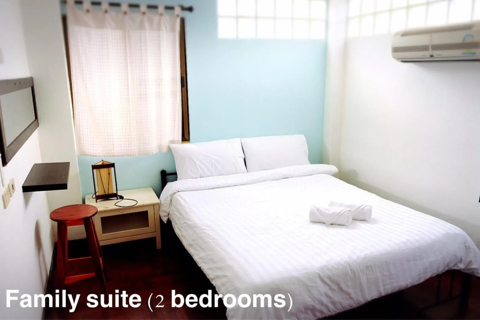 Bed in Yen Aura Boutique Hotel