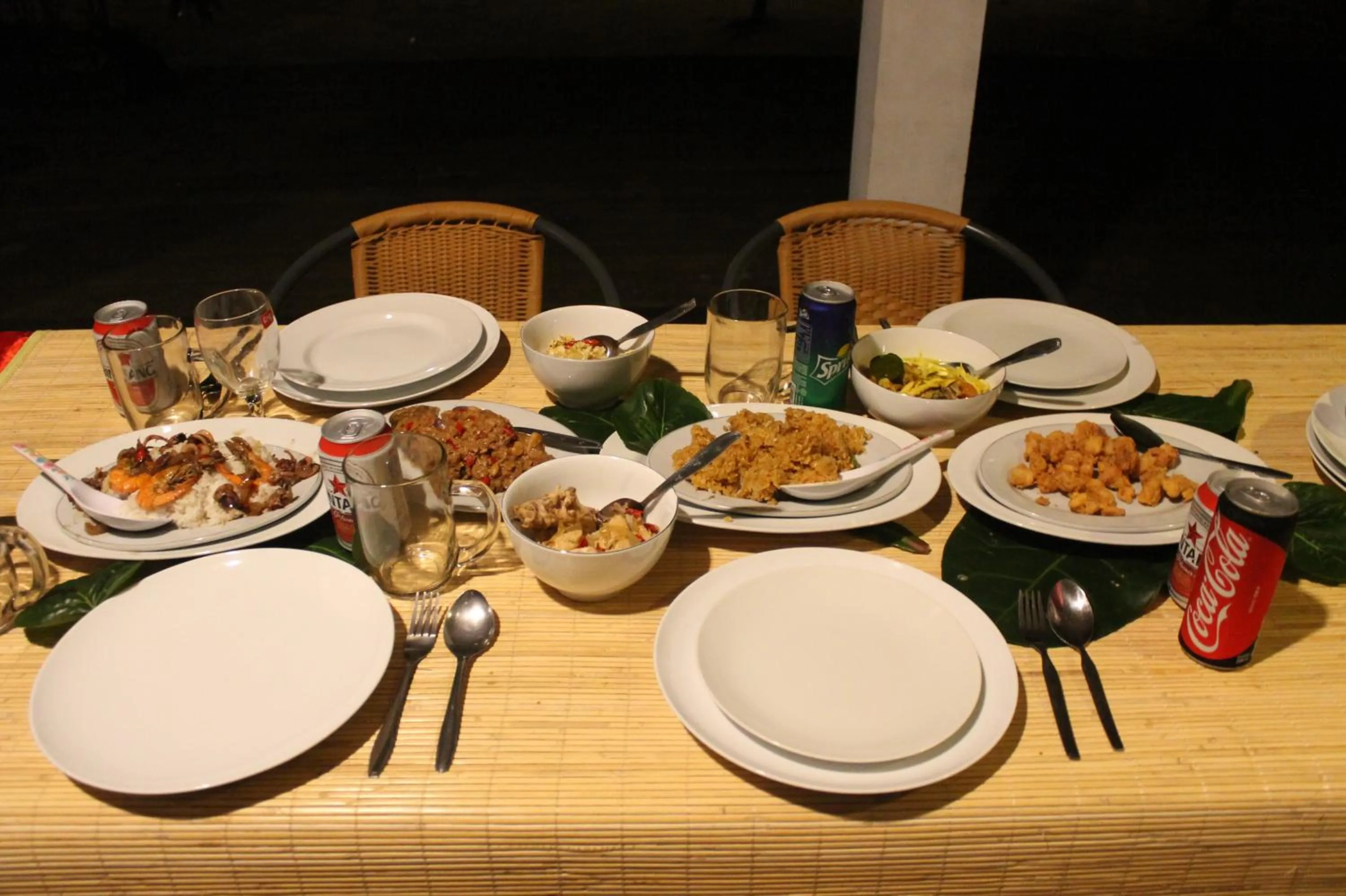 Dinner in Seribu Resort Thousand Island