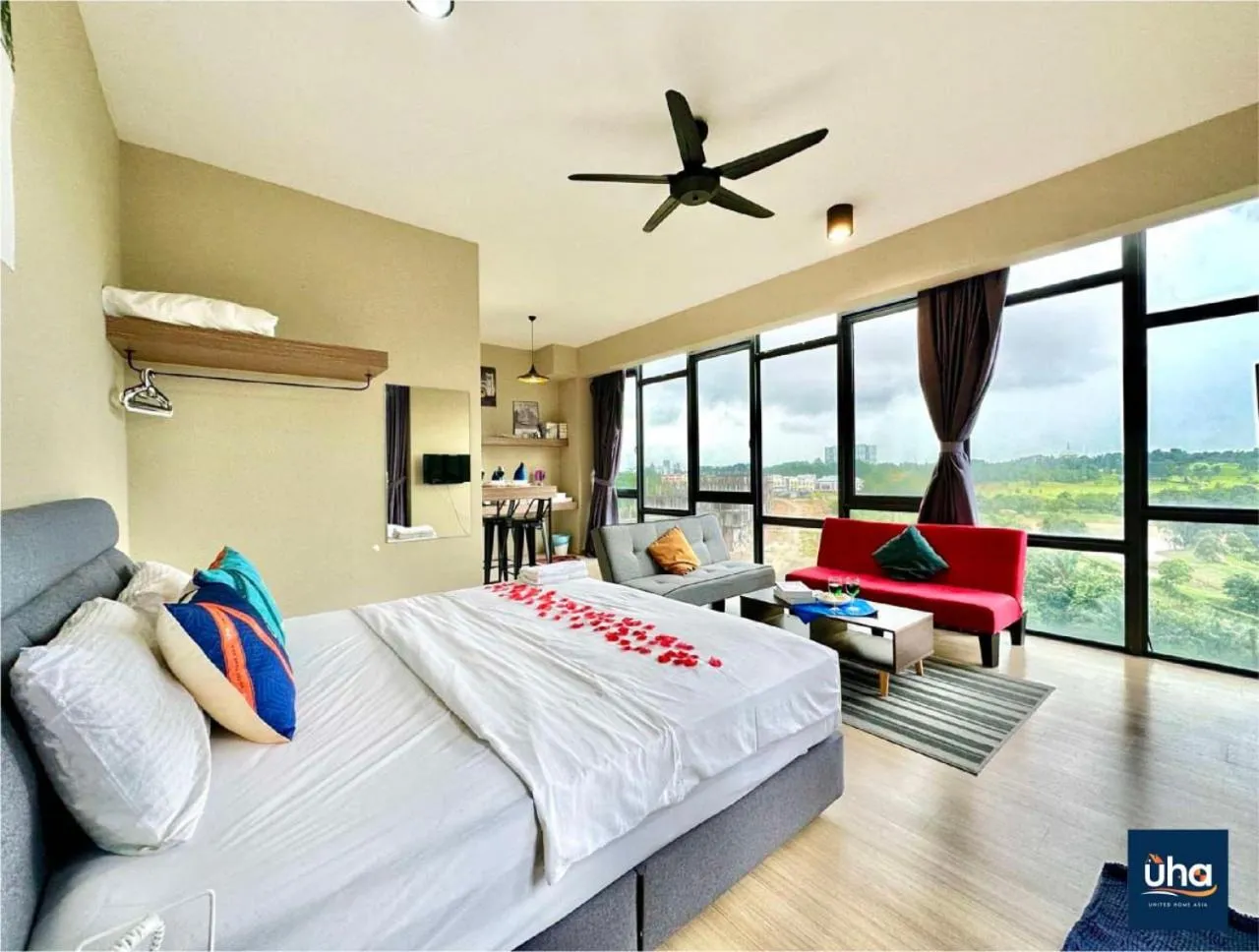 Bed in Cube 8 Teens Taman Mount Austin Apartment by UHA