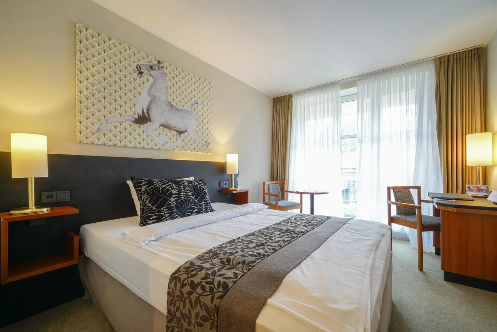 Bed in Hotel Heidegrund