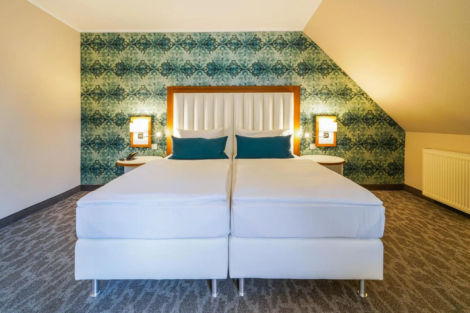 Bed in Hotel Heidegrund