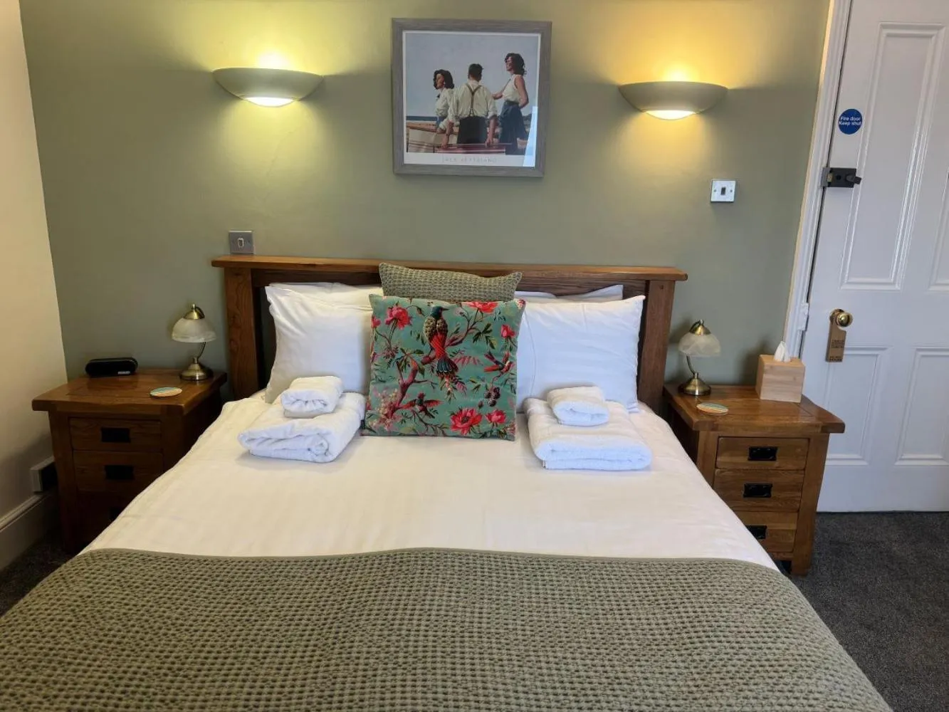 Bed in The Red Lion Hotel