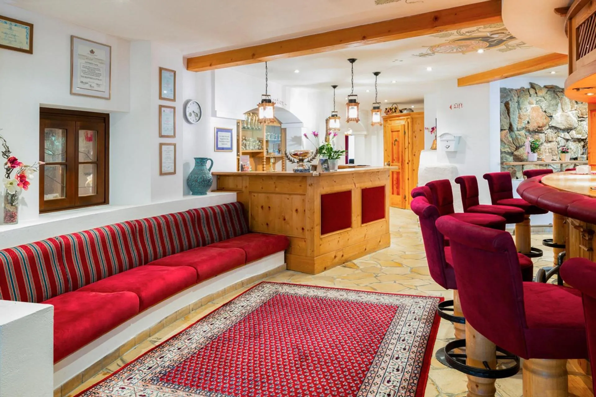 Lobby or reception in Hotel Similaun