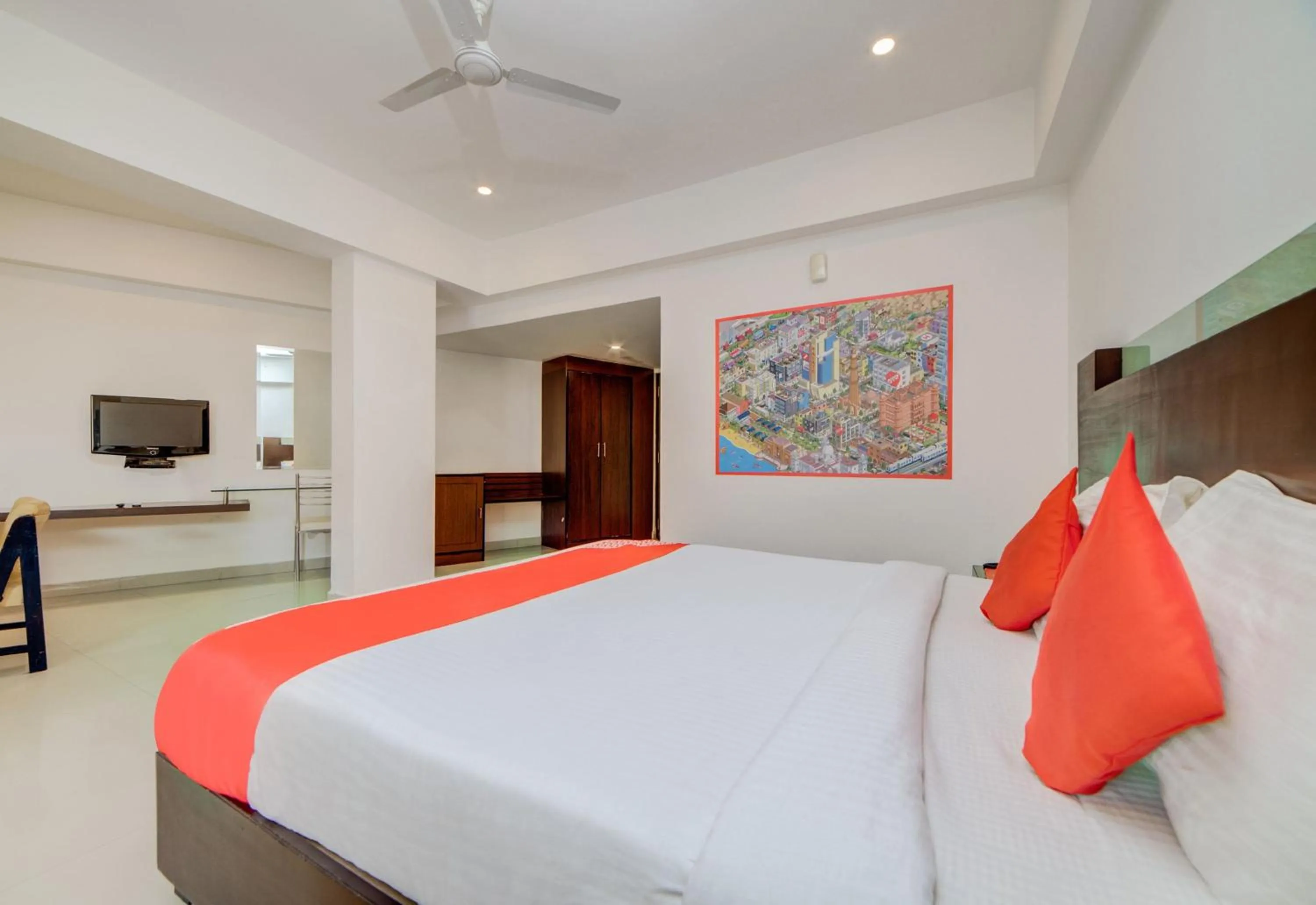 Bedroom, Bed in Hotel O Kachiguda Railway Station