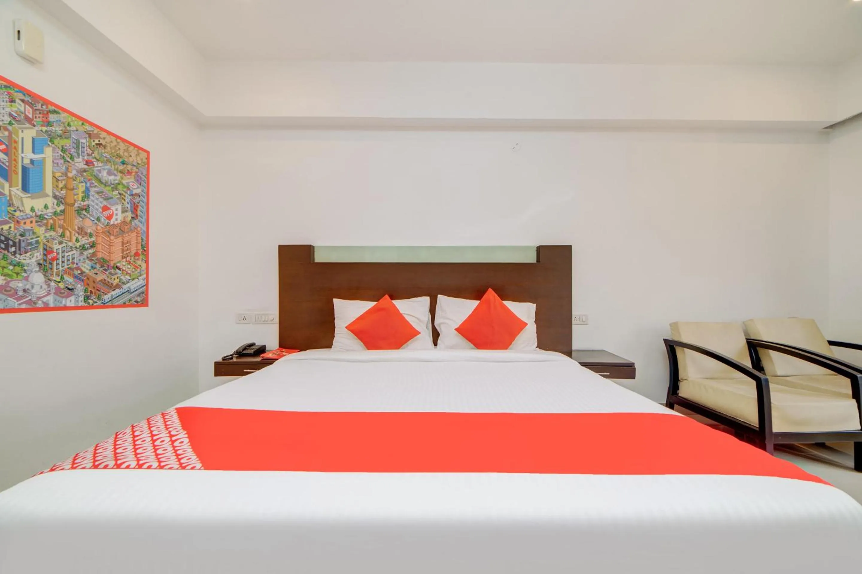 Bedroom, Bed in Hotel O Kachiguda Railway Station