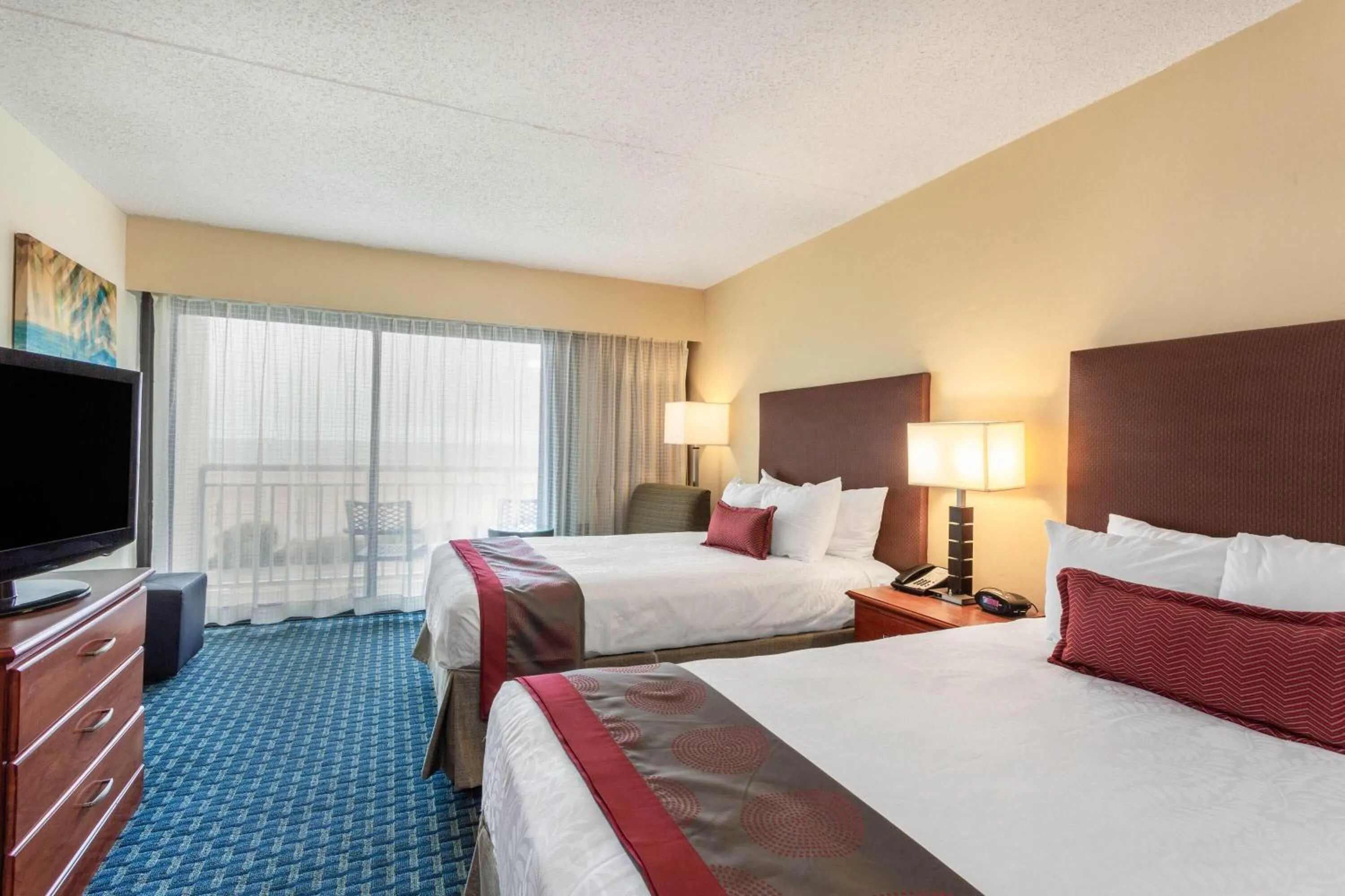 Photo of the whole room, Bed in Ramada Plaza by Wyndham Virginia Beach Oceanfront