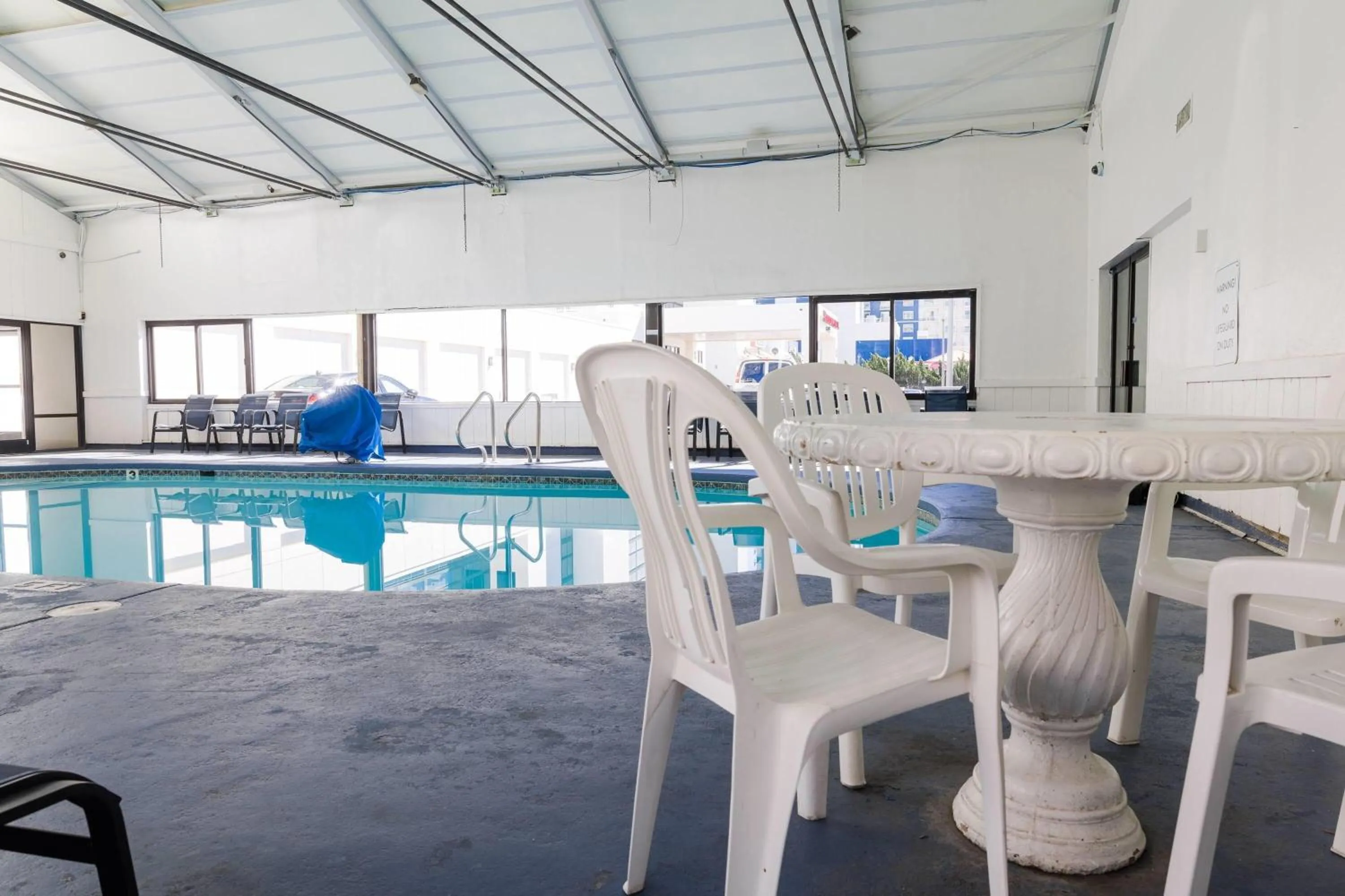 Pool view in Ramada Plaza by Wyndham Virginia Beach Oceanfront