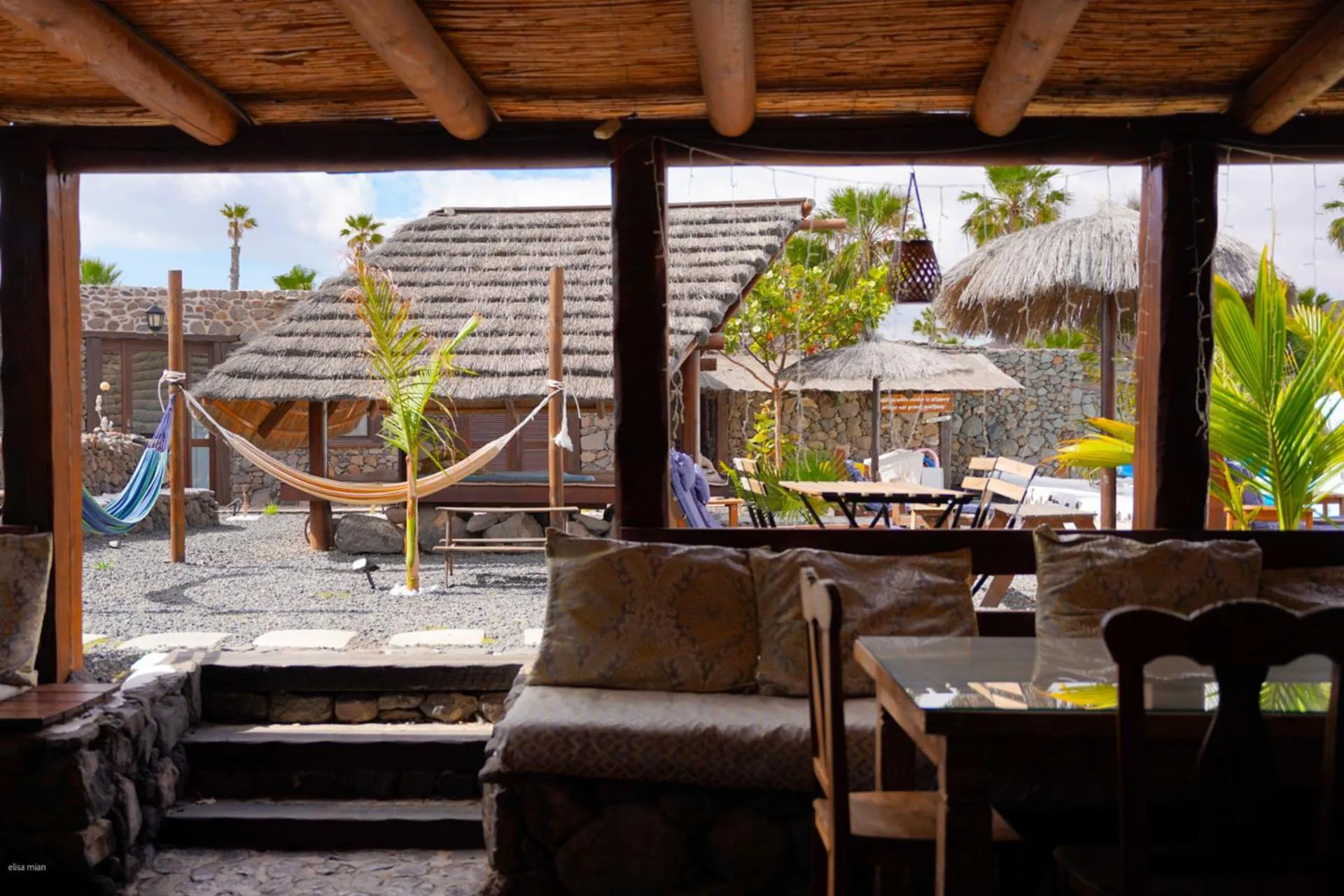 Property building in Finca De Arrieta Village - Yurts and Stone Cottages - Shared Pool - Walking distance to Arrieta Beach - Off Grid