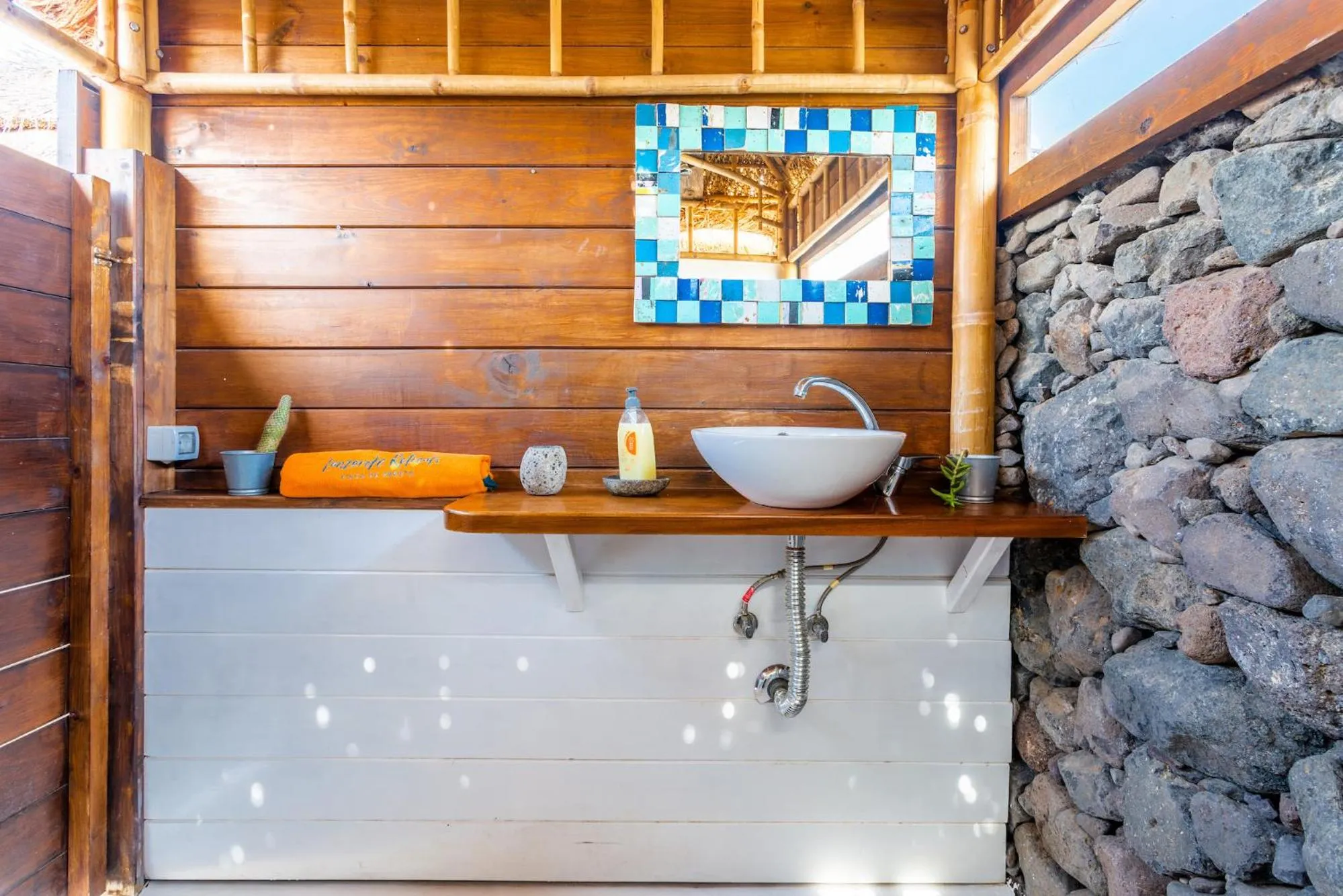 Toilet in Finca De Arrieta Village - Yurts and Stone Cottages - Shared Pool - Walking distance to Arrieta Beach - Off Grid