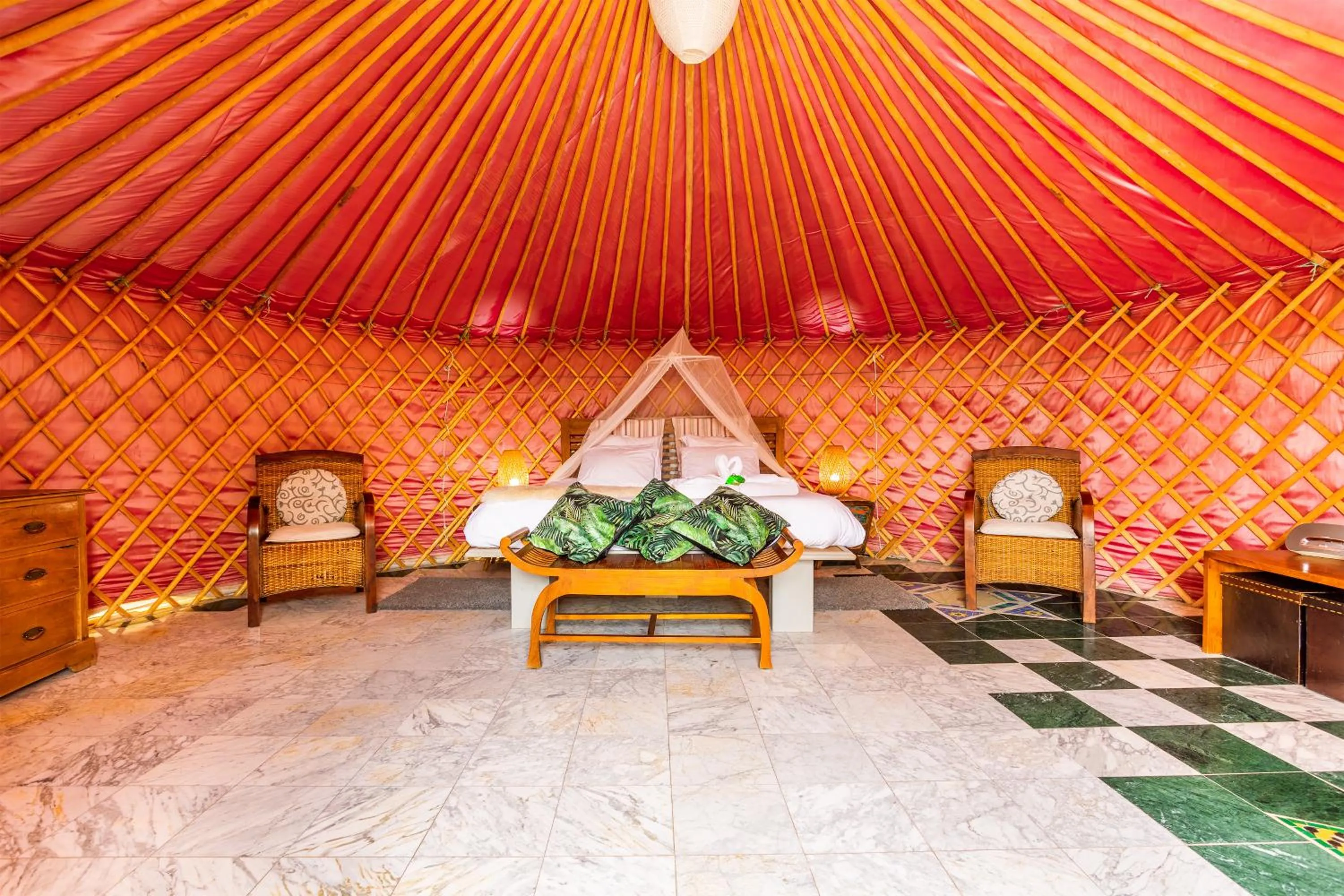 Bed in Finca De Arrieta Village - Yurts and Stone Cottages - Shared Pool - Walking distance to Arrieta Beach - Off Grid