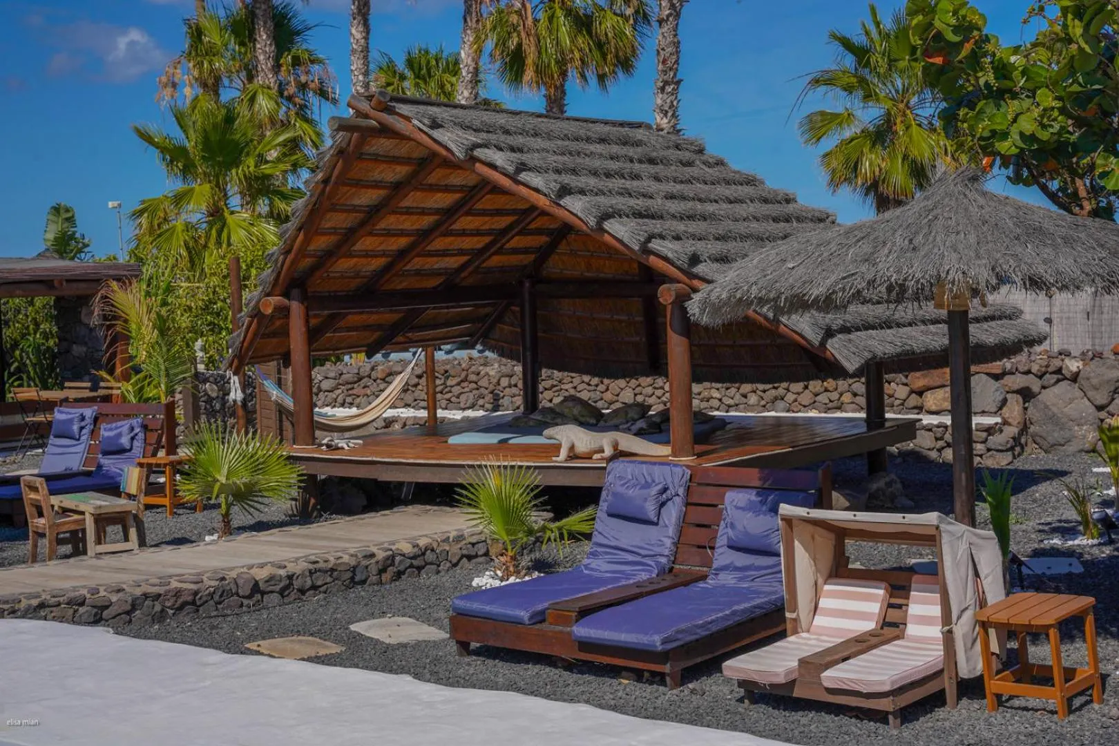 Property building in Finca De Arrieta Village - Yurts and Stone Cottages - Shared Pool - Walking distance to Arrieta Beach - Off Grid